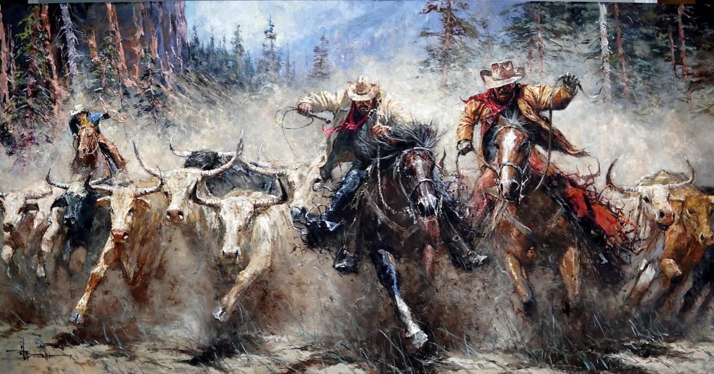 48 x 96”. Giddy up!