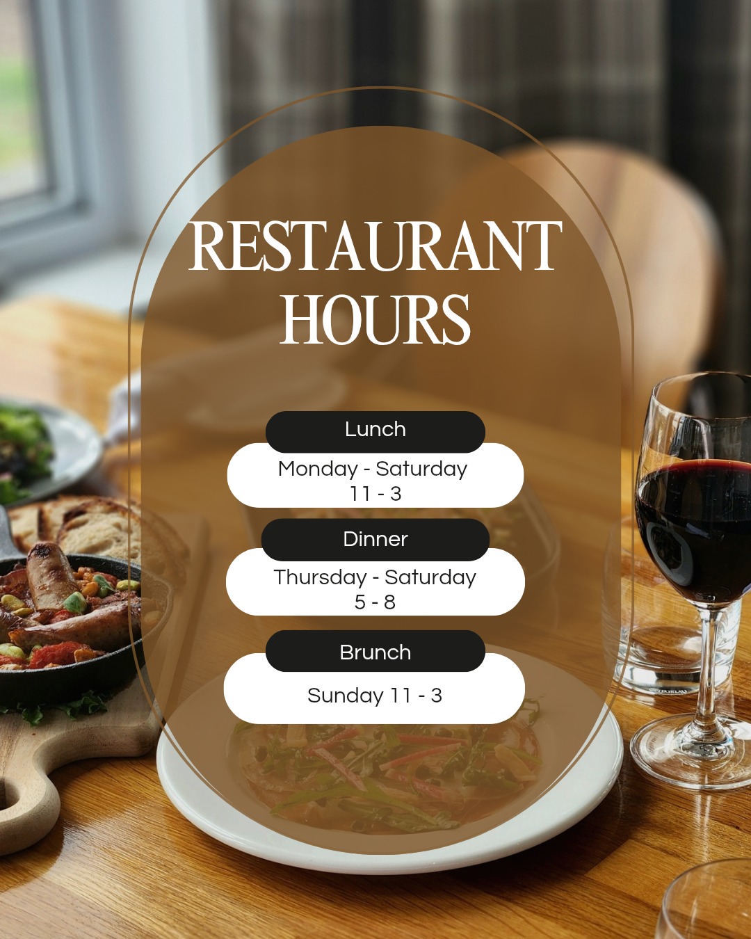 Great food, beautiful views, and a table waiting for you.
Lunch
Monday–Saturday | 11 AM–3 PM
Dinner
Thursday–Saturday | 5 PM–8 PM
Sunday Brunch
Sunday | 11 AM–3 PM
We look forward to welcoming you soon!
#PrinceEdwardCounty #PECFood #PrinceEdwardCountyEats #SupportLocal #Brunch