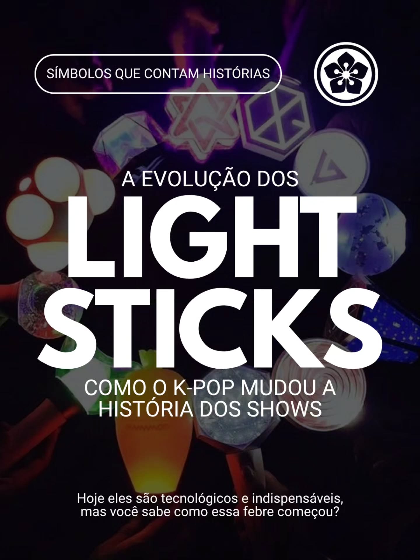 O item que transformou os fãs em parte do espetáculo. 🌌✨🇰🇷
Quem vê as arenas e estádios em shows de k-pop completamente iluminados hoje em dia, não imagina que essa cultura começou de forma muito analógica, com balões de plástico coloridos lá nos anos 90.
A grande revolução visual que conhecemos hoje foi desenhada por ninguém menos que G-Dragon. Ao criar o icônico "Bangbong" em formato de coroa para o BIGBANG, ele não inventou apenas um produto de merchandising; ele criou um símbolo de conexão e identidade que foi abraçado por toda a indústria da música sul-coreana. 👑
Hoje, os lightsticks são verdadeiros computadores de mão. Com a tecnologia Bluetooth mapeando os assentos nos shows, a plateia se transforma em uma tela viva onde as cores mudam no ritmo exato da batida da música. É impossível pensar em K-pop sem pensar na beleza desses oceanos iluminados.
Deslize para o lado para conhecer essa linha do tempo fascinante! 👉🏻
--
Quer conhecer mais sobre a cultura asiática? Vem estudar com a gente no @centroasiabrasil. Os cursos de intensivo estão com matrículas abertas, e você pode escolher a modalidade que mais combina com você:
🌐 online ou 📍 presencial (em Curitiba);
🕐 horários pela manhã, tarde ou noite.
As matrículas podem ser feitas pelo site ou WhatsApp.
🔗 Saiba mais em centroasia.com.br (link na bio)
#Kpop #Lightstick #GDragon #Bangbong #CentroÁsia