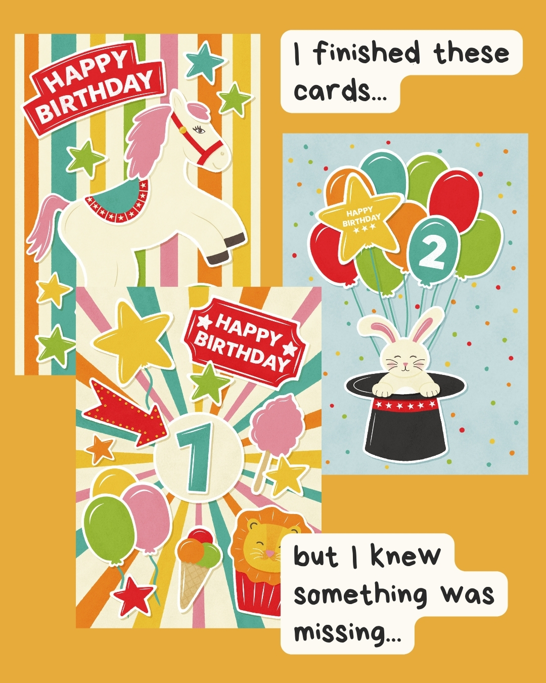 When I finished these circus-themed birthday cards, they felt complete... but only as individual designs.
For a licensing collection, I always try to think beyond the main artwork. How could these illustrations work on packaging, gift wrap, envelope liners, or other products?
It's one of my favorite parts of the process because it helps turn a single product into a complete collection.
The entire collection is available for licensing through my agency @advocateart01.
#greetingcards #surfacepatterndesign #freelanceillustrator