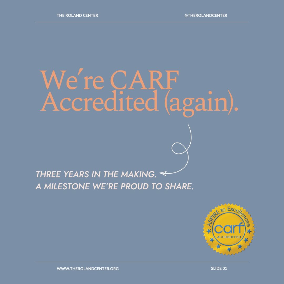 Big news from The Roland Center. 🎉
We’re officially CARF Accredited — recognized for our Community Integration and Supported Employment Programs after meeting rigorous international standards in health and human services.
And we’re proud to share that we are now the only agency dual-accredited to offer specialized services to adults with Autism AND older adults with IDD living with dementia.
This one’s for our community. The individuals we serve. The families who trust us. The caregivers who give everything. 💛
Swipe through to learn more about what this means for you and yours. 👉