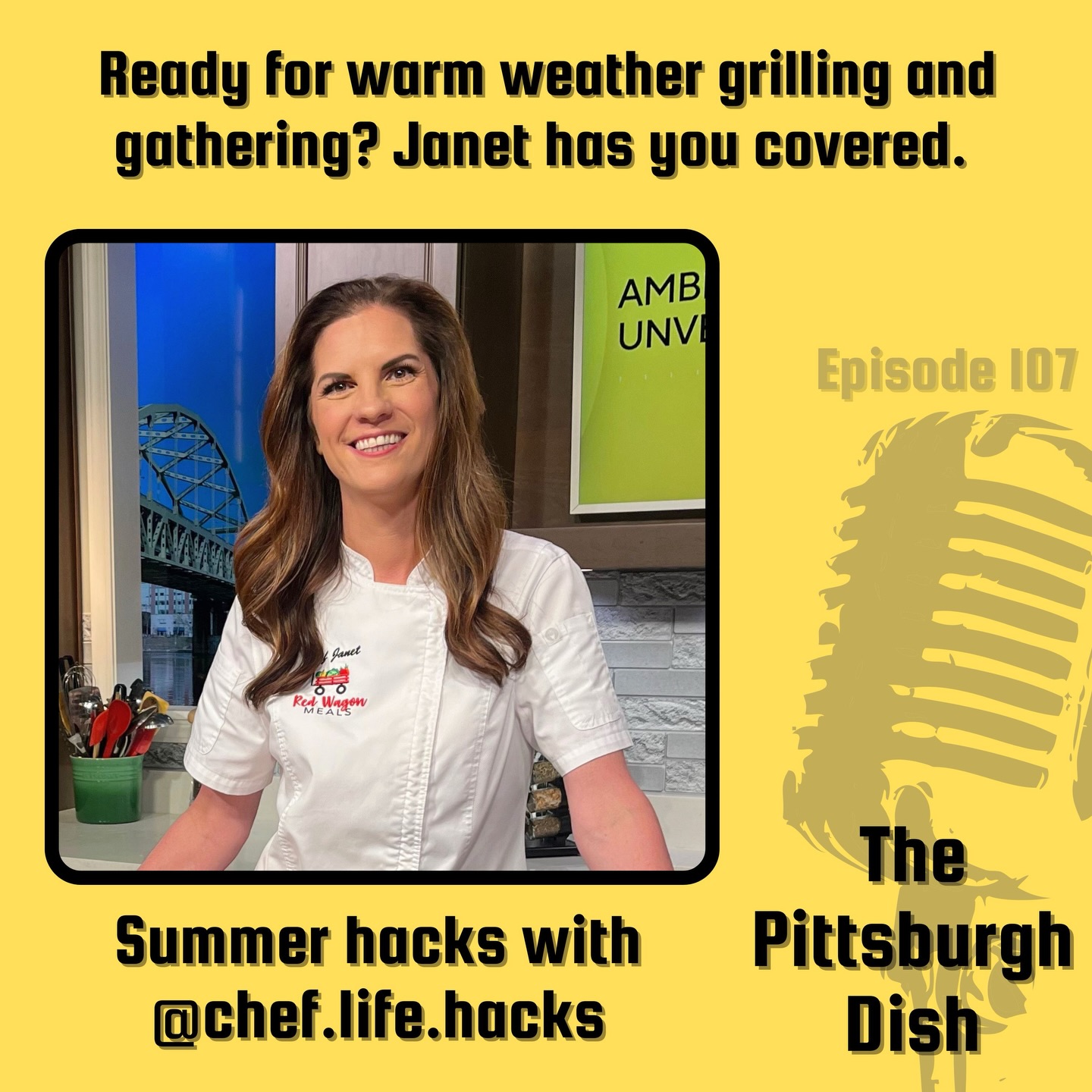 Are you ready for that warm weather grilling, gathering, or maybe a trip to the beach? Chef Janet, has you covered with tips, hacks, recipes, and more. All on Episode 107.
Listen to The Pittsburgh Dish on Apple, Spotify, or wherever you get your podcasts! 🔊
(*photo used with permission from Janet Loughran)
#pittsburgh #pgh #podcast #local #food