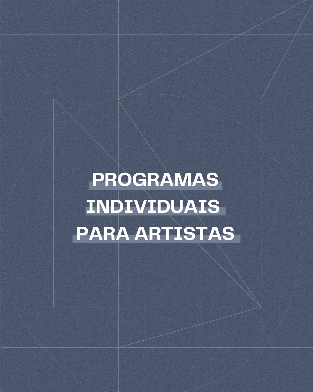A Galeria Tato lança os Programas Individuais para Artistas, pensados para quem deseja compreender melhor o momento da própria carreira e receber direcionamentos profissionais para avançar com mais clareza no sistema da arte.
O ‘Diagnóstico para Artistas’ é uma sessão individual com Tato DiLascio, voltada a uma leitura estratégica do momento artístico do participante, com foco em trajetória, posicionamento e possibilidades de inserção no mercado.
Já o ‘Primeiros Passos’ reúne 3 encontros individuais com profissionais especializados da equipe da Galeria Tato, trabalhando três pilares essenciais: portfólio, clareza para falar e escrever sobre a própria produção e desenvolvimento de uma pesquisa artística coerente.
Dois formatos individuais, objetivos e personalizados para artistas que querem organizar seus próximos passos com orientação especializada.
Entre em contato pelo nosso WhatsApp para saber qual programa faz mais sentido para o seu momento.