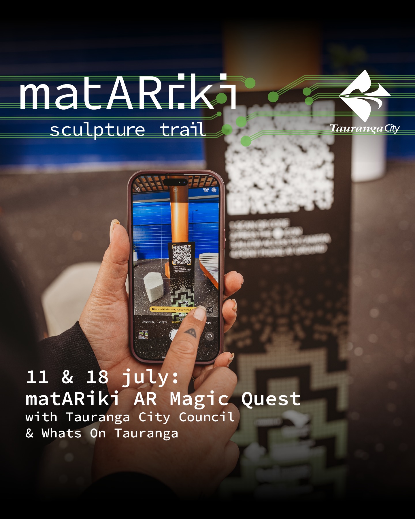 Celebrate Matariki with an interactive outdoor experience for the whole whānau.
📍 matARiki AR Magic Quest
📍 Sessions available Saturday 11 July, and Saturday 18 July
📍 Masonic Park, 59 The Strand, Tauranga
For more info see 'Whats On' at mymatariki.co.nz
#Matariki2026 #TeTaurangaoNgāWaka #MyMatariki #TaurangaMoana #WesternBay #MatarikiCelebration #WhakapapaToTheStars #Ururangi #MatarikiHerengaWaka