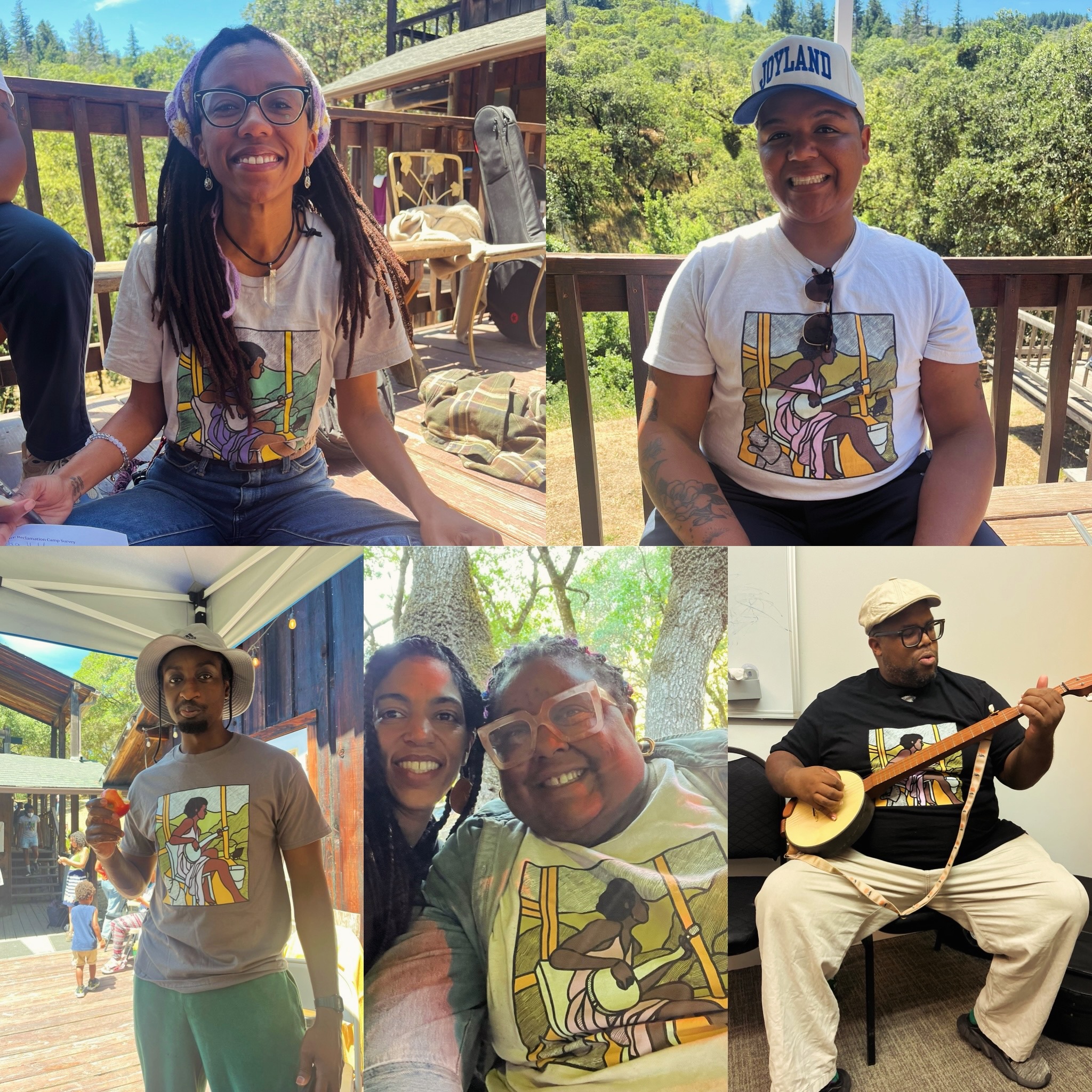 Hey Friends!
We have shirts on our website for sale!
We are out of a few sizes/colors and if you wear a larger size you are in luck because we are stocked up! We now have available three colors— black, white and “natural” which is a cream color.
A special shout out to the artist @earthwormarts for making and contributing this beautiful image. It started out as a stained glass, and our black banjo playing homie @scouttheillustrator @scoutthewise turned it into a digital rendering last year. Thank you both so much for your support 🙏🏽🔥✊🏾💕
Grab a shirt for summer and if we don’t have exactly what you want we will replenish our stock next month!
Shoutout to @starkey.custom.apparel for making these wonderful shirts and thank you all for buying them and contributing to our work!
One last shout out to our shirt models y’all are rockin it and lookin fly— thanks for repping bbrp 💗🙏🏽🪕✊🏾
@deidrahallmusic
@sappyrock_
@itsdalanta
@harriettubelman
@kelenitoto
@thee_banjolorian
@domflemons