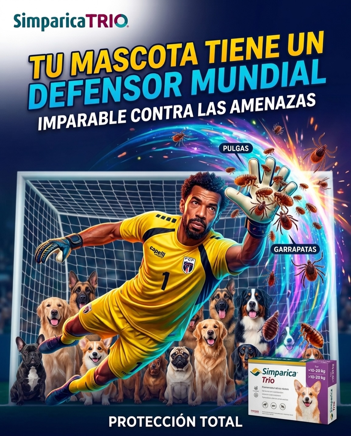 ¿Pulgas y garrapatas? ¡Aquí no pasan! 🚫🕷️ Tu mascota tiene un defensor de clase mundial. Con Simparica TRIO, garantizas una protección total y continua para que tu perro solo se preocupe por divertirse. 🐕🏆
¡El mejor equipo para el cuidado de tu mascota!
#SaludAnimal #SimparicaTrio