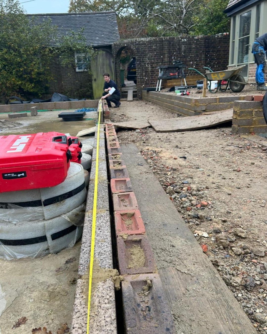 Before any SIP panels are manufactured or installation begins on site, a huge amount of work happens behind the scenes to make sure every detail is right.
These photos from an earlier stage of our Oakhurst Pool Room project show Cian from our design team carrying out a detailed foundation survey, an important step in ensuring dimensions are accurate and that our engineering partners have everything needed to finalise the superstructure design.
It is this hands-on, detail-focused approach that helps projects run smoothly, with close collaboration between our internal design team, engineers and wider project stakeholders from the very beginning.
#designprocess #sips #engineering #designcollaboration #buildprocess