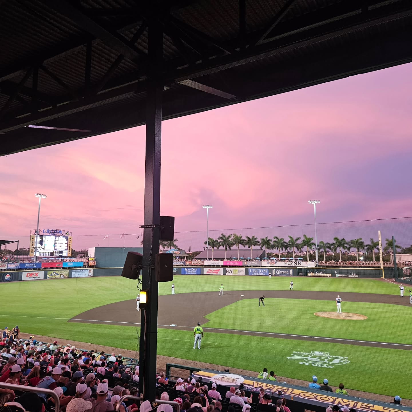 Ballpark sunset