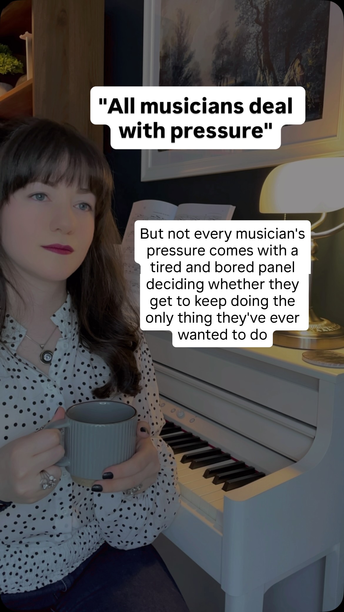 Pressure in classical music isn’t always what people expect.
It’s not just “nerves before a performance”…
It’s a panel who’ve heard thirty candidates that day, deciding your entire career in the space of one piece… sometimes less.
It’s years of training condensed into eleven minutes, with no second take.
And then there is the part that comes after:
Replaying every note for weeks, wondering if you’ll ever get another shot at this, the late night calculation of how many more auditions you can put yourself through before it stops being worth it…
So if you’ve ever felt like the stakes other people don’t understand, you’re not alone.
Follow for more conversations about what auditions actually demand, without the “just breathe and trust yourself” platitudes 💙
#ClassicalMusician #PerformancePsychology #AuditionCoaching #AuditionStrategy #MusicianMindset