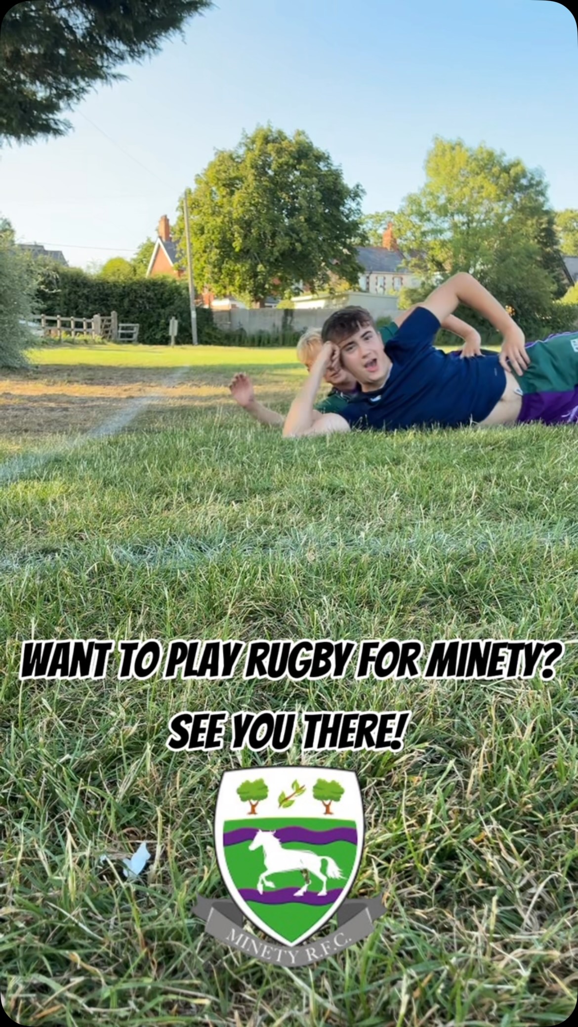 Want to play rugby for Minety? Well we want you and need and will more than likely love you! Tuesday 7pm Minety playing fields see you there!