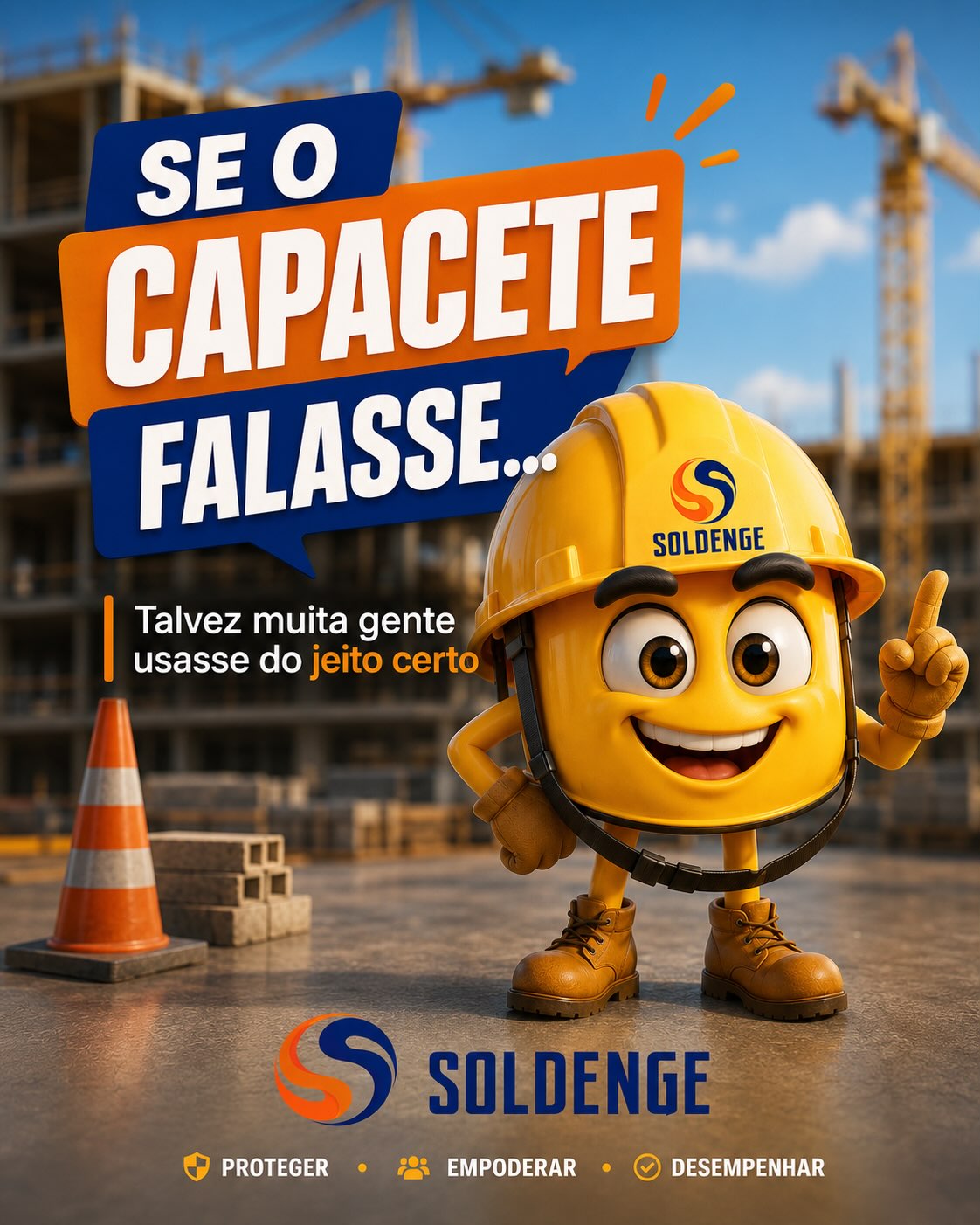 🦺 Se o capacete falasse, talvez muita gente usasse do jeito certo.
Ele fica no armário, pendurado no canto, jogado no banco do carro ou esquecido na entrada da obra.
Mas na hora do risco, é ele que pode fazer a diferença entre um susto e um acidente grave.
O capacete não foi feito para cumprir tabela.
Não é acessório, não é enfeite e muito menos item “só para fiscalização”.
Ele existe para proteger uma das partes mais importantes do corpo: a cabeça.
No trabalho, o perigo nem sempre avisa antes de acontecer. Uma queda de objeto, uma batida, uma estrutura baixa ou um descuido podem mudar tudo em segundos.
Por isso, use o EPI certo, do jeito certo e durante toda a atividade.
Segurança de verdade começa quando a prevenção deixa de ser discurso e vira atitude.
👉 Consulte a Soldenge e escolha os EPIs adequados para proteger sua equipe com responsabilidade.
#Soldenge #SegurançaDoTrabalho #EPIs