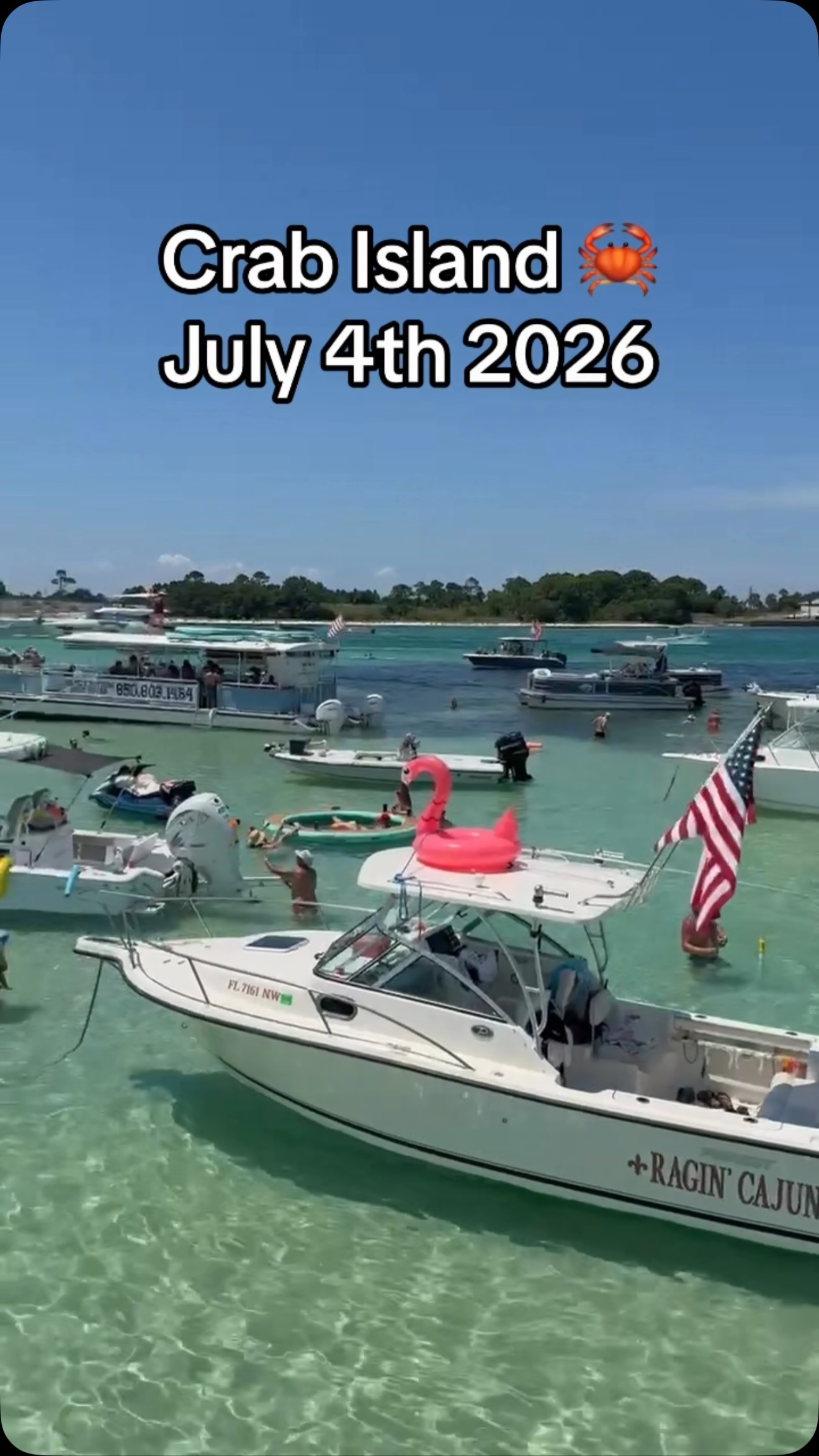 Who is out there at crab island on this crazy day! ๐บ๐ธ