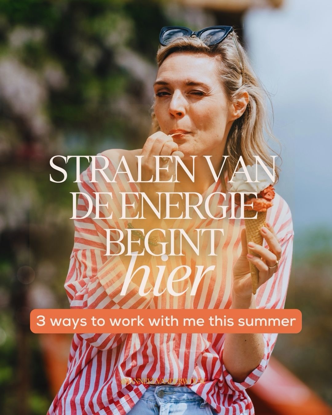 It’s SUMMERTIME! Swipe door mijn yummy aanbod 🍦
Dit is hoe ik jou deze zomer kan helpen om op een lichte manier weer te stralen van de energie.
Zie je iets interessants? DM en dan komt de info naar je toe ☀️