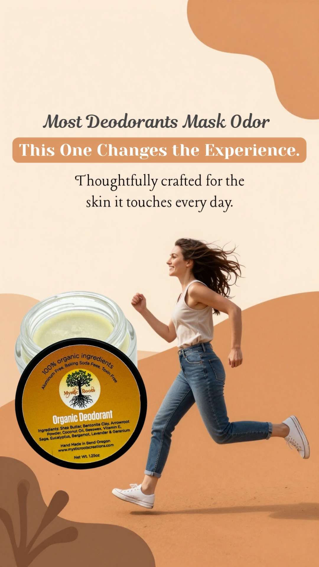 Fresh, simple, and made for real life.
Mystic Roots Deodorant keeps your day feeling clean without the harsh stuff.