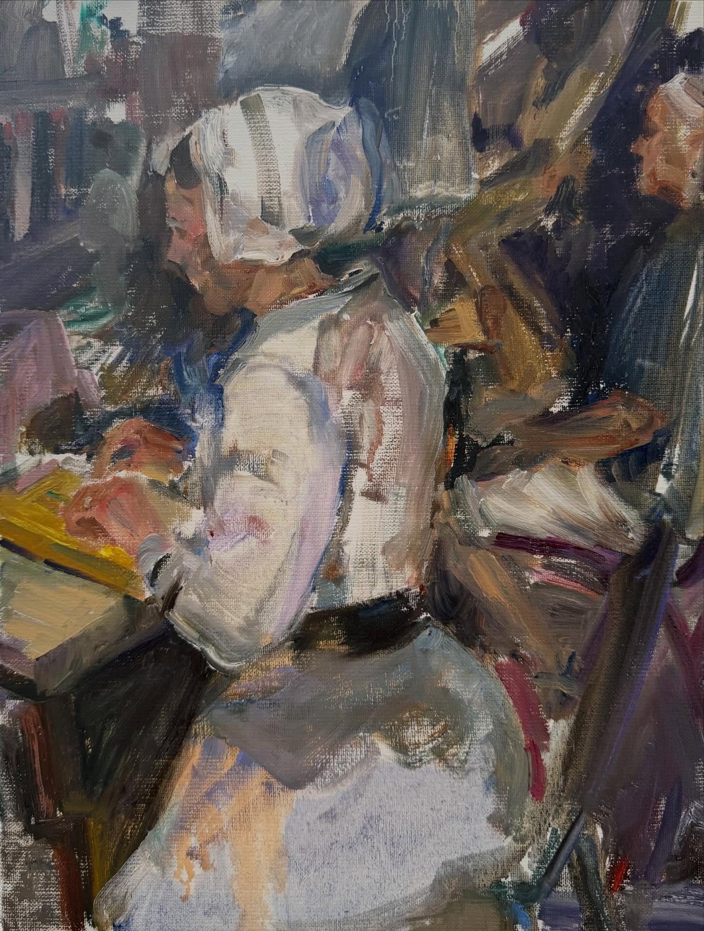 Sold 🩷
“Geertje”
30x40 cm, oil on linen
A blast to paint at the en plein air festival in Katwijk. Thank you for the invitation @atelierduna
#katwijk #enpleinair #livepainting #atelierduna #katwijksmuseum