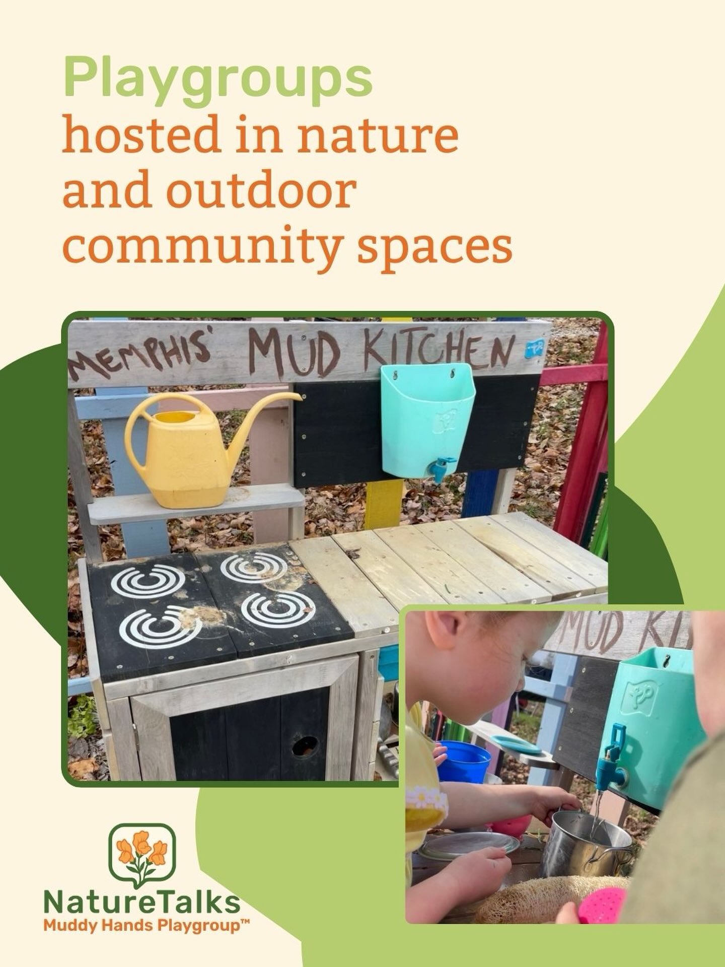 Muddy Hands Playgroup™ is built around the idea that meaningful play happens best in shared, nature-based community spaces.
NatureTalks partners with gardens and other nature-based environments to create welcoming, inclusive playgroup experiences for families.
Locations may vary by session, and each space is chosen with care to support connection, exploration, and community.
See where we’re hosting upcoming playgroups on our Muddy Hands Playgroup™ page. Just click the link in our bio.
#CommunityPartners #NatureBasedLearning #InclusiveCommunities #FamilyFriendly #NatureTalks
