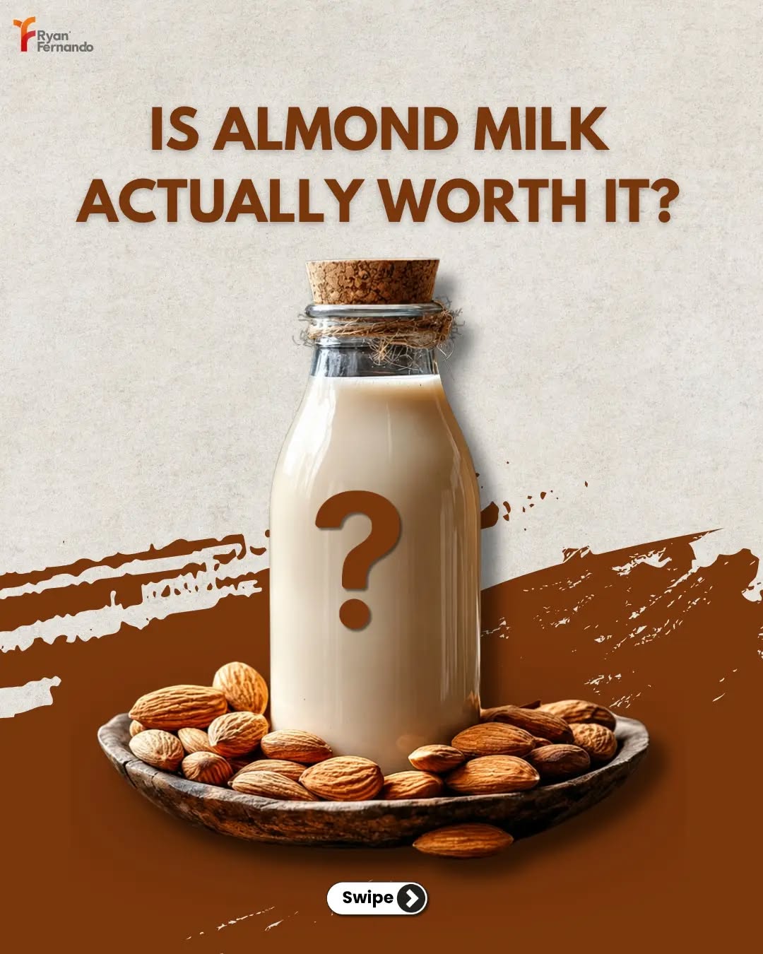 Not all healthy swaps are automatically healthier.
Almond milk has become one of the most popular dairy alternatives because it is low in calories, naturally lactose free, and has minimal impact on blood sugar. But before you pour it into everything, there are a few facts worth knowing. Most store bought almond milk contains very little actual almond, offers very little protein, and may not be the best choice if you're relying on milk for nutrition. The right milk depends on your health goals, whether that is weight loss, muscle gain, diabetes management, or digestive comfort. Swipe through to learn when almond milk makes sense and when another option may serve you better.
Comment "NUTRITION" and I'll help you choose the right milk and build a personalized diet plan based on your health goals.
#almond #milk #nutrition #digestion #healthy