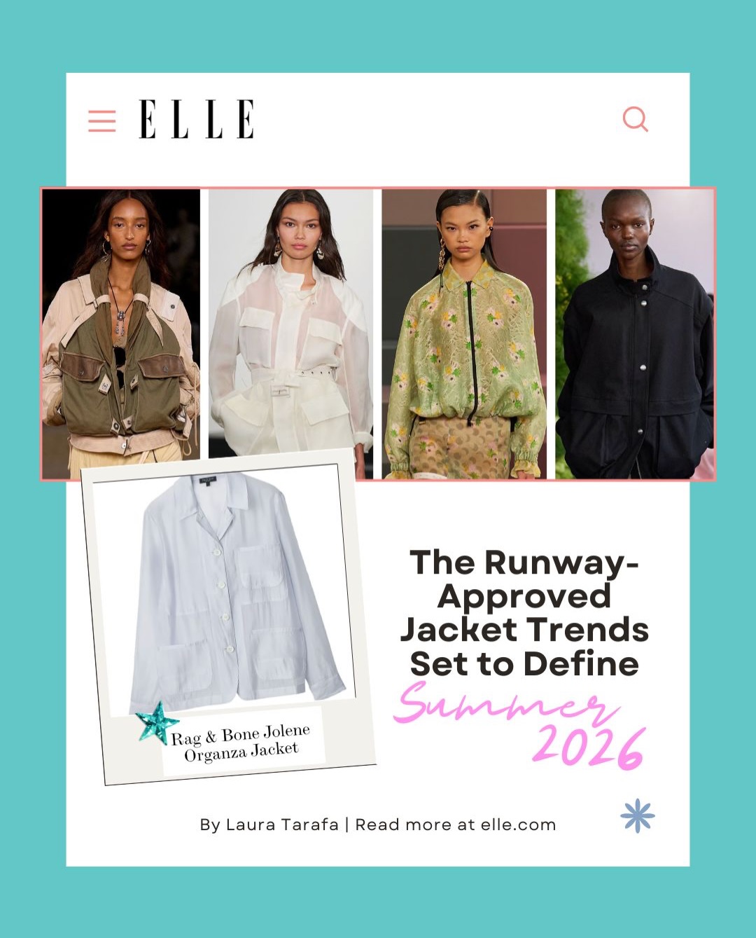 rag & bone just won the internet...again. 🏆
Miramar Jeans: best sweatpant jean and best Disneyland pants (our most coveted title, tbh).
Summer 2026 jackets: already runway-approved. Comfort + edge + effortless cool, they make it look too easy.
Shoutout to our team for doing the same ✨