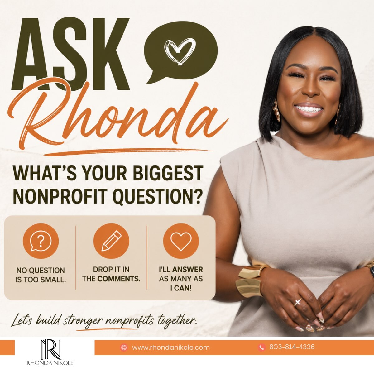 Thinking about starting a nonprofit? Already have one? Feeling stuck?
Drop your biggest nonprofit question in the comments.
No question is too small.
I’ll answer as many as I can this week, and your question might even be featured in a future post.
#nonprofit #nonprofits #nonprofitorganization
