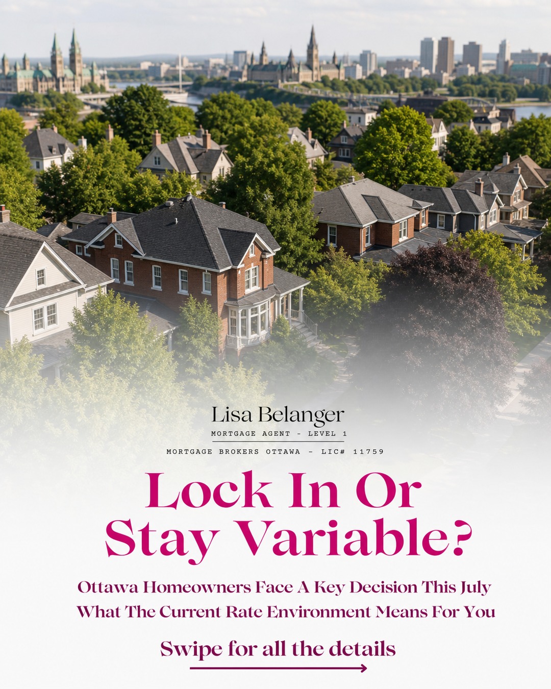🏡 Variable rate or fixed — this is one of the biggest questions Ottawa homeowners are asking me right now, and honestly, the answer is different for every household.
After multiple Bank of Canada rate moves through this cycle, a lot of my clients who are still in variable-rate mortgages are wondering if now is the time to lock in before fall. And July is actually a smart time to stop and think about it — before Q4 brings more economic noise.
Here's what I want you to know: there's no one-size-fits-all answer. It depends on your remaining term, your prepayment penalty, your lender's conversion options, and your personal comfort with payment uncertainty.
Swipe through this carousel to understand the key factors — and then let's have a real conversation about YOUR mortgage. 👇
I work with Ottawa homeowners every day to navigate exactly these kinds of decisions. Don't wait until renewal is forced on you — a proactive review now can save you money and stress later.
#OttawaMortgage #VariableVsFixed #MortgageTips #OttawaHomeowners #MortgageBrokersOttawa