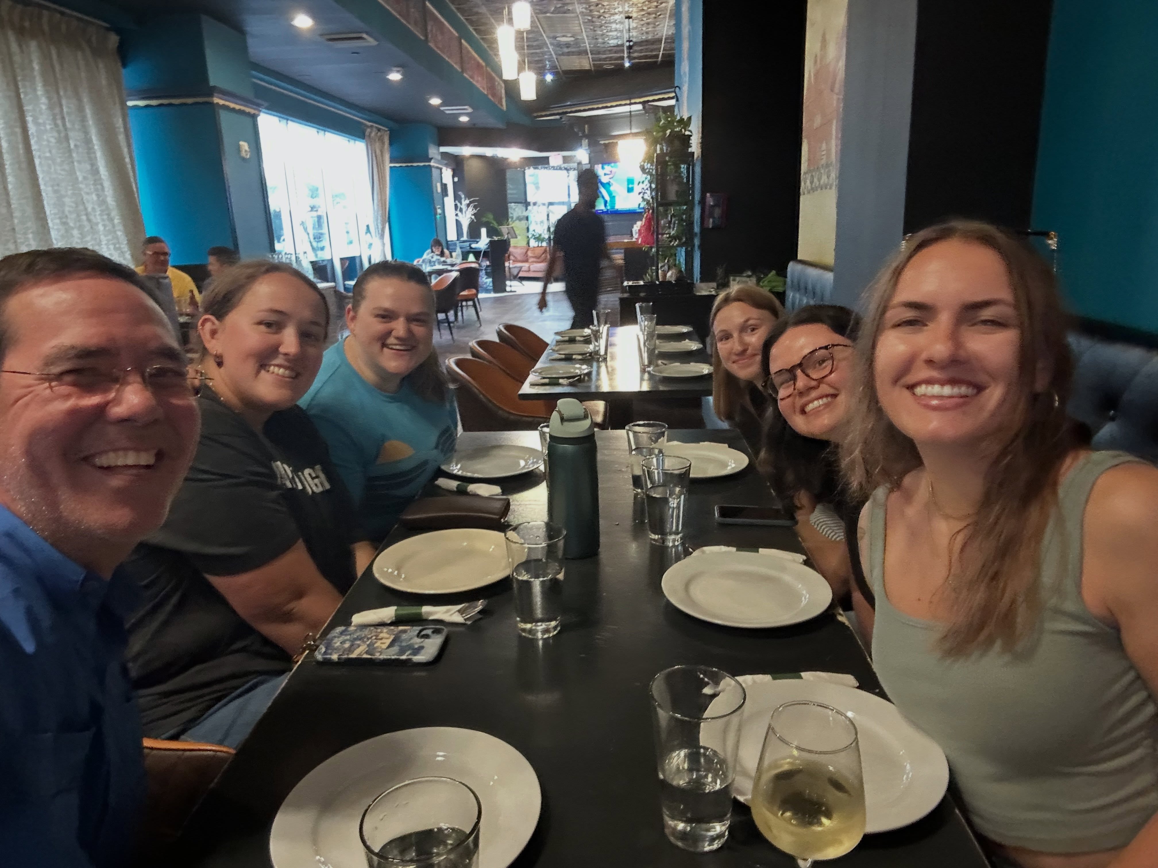 Kicking off the #jmih2026 #conference with @fauscience #graduate #students @genevievesly09 @jordanwaldron @oliviaschuitema @danielle.deutschh and #alumna @lejones0211. Great dinner at @namastenolaa. Looking forward to a great conference with lots of great talks. @elasmostudents
