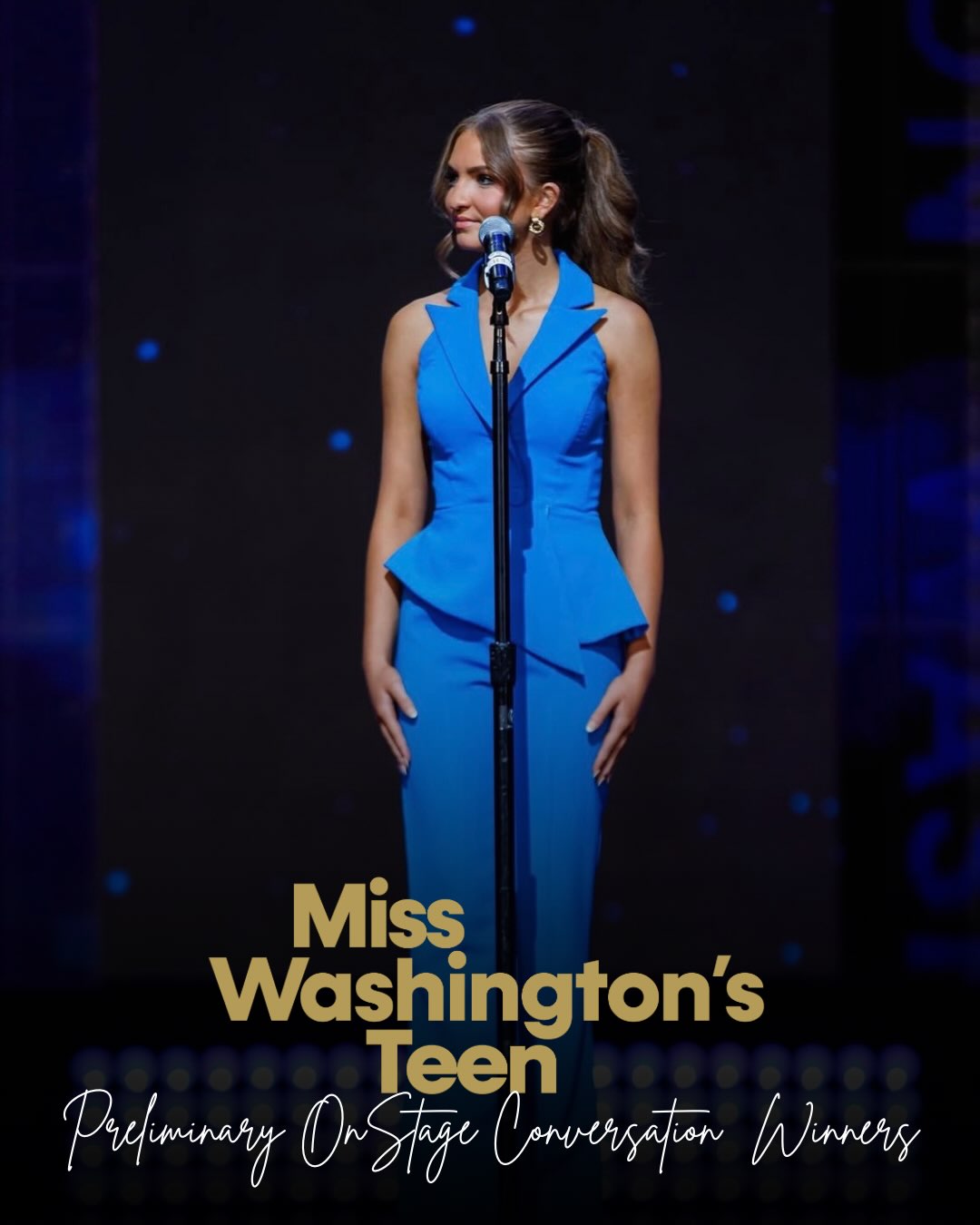 Congratulations to our On Stage Conversation Preliminary Winners!
@misspiercecountysteen Derrion Crocklem
@misstahomasteen Malia Watanabe-Collier
These awards were announced after finals during our awards ceremony
#MissWATeen #MWAT #MWATeen #MissWashingtonTeen