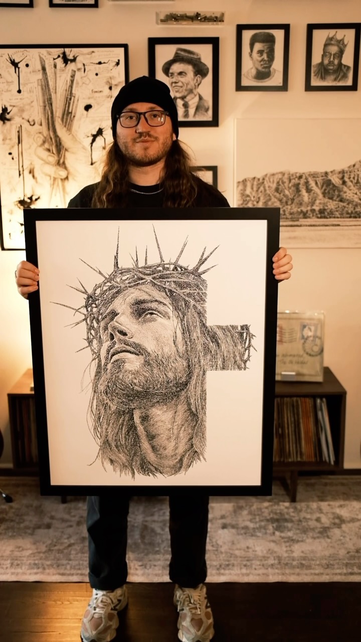 What is your favorite Bible verse?
#Jesus #wordart #portrait #artist #bible