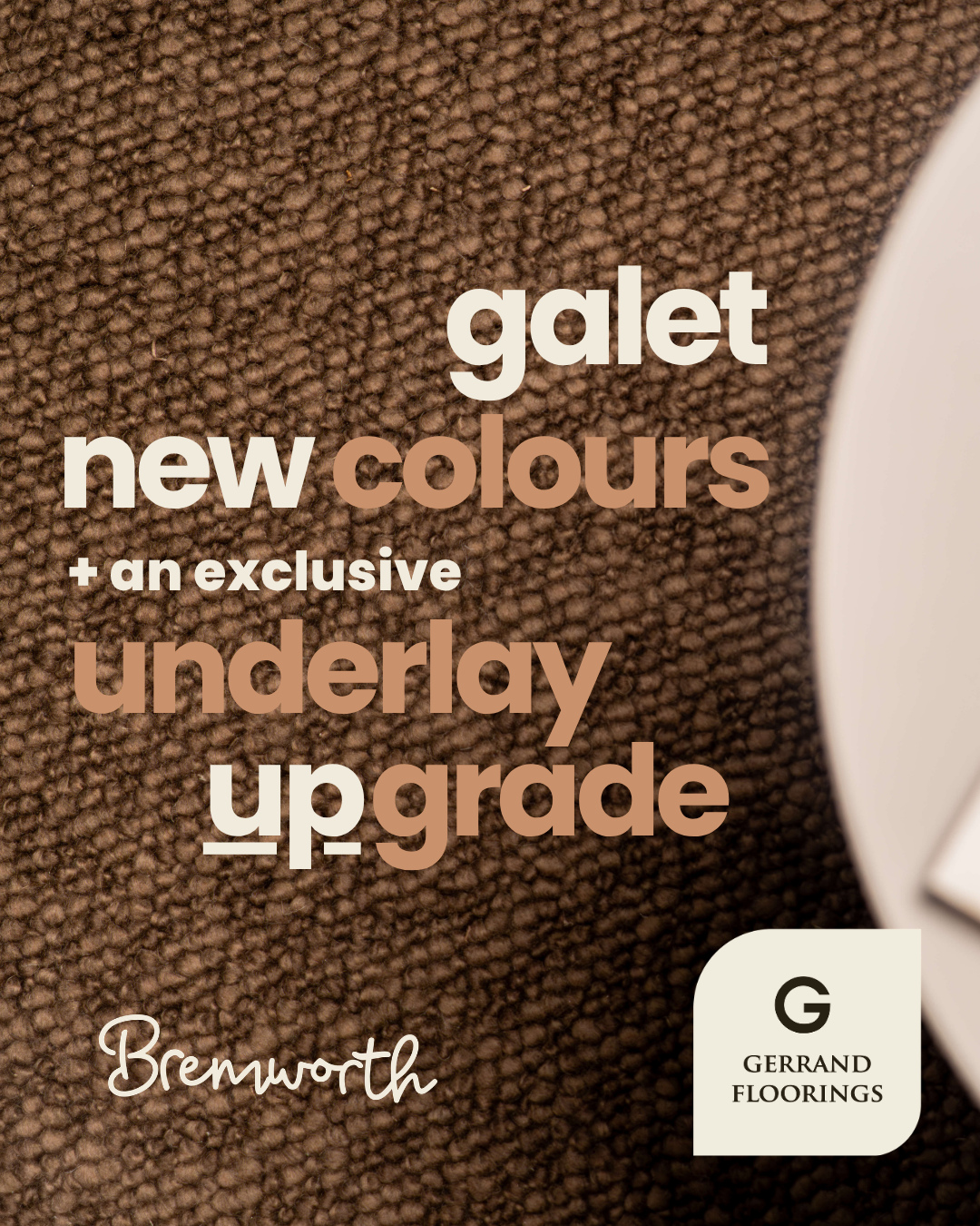 Bremworth's most loved carpet, refreshed colourways and an exclusive underlay upgrade!
The much-loved Galet collection has been refreshed with five beautiful new colourways, giving you even more ways to create warm, timeless interiors inspired by nature.
For a limited time, when you choose Bremworth Galet, you'll also receive an exclusive complimentary premium underlay upgrade. Enjoy an even softer feel underfoot, enhanced comfort, improved insulation and better acoustic performance—because luxury should feel as good as it looks.
Crafted from 100% New Zealand wool, Galet combines natural beauty with exceptional durability, making it the perfect choice for family homes and thoughtfully designed interiors.
Visit our showroom to explore the refreshed range, or order samples online and have them delivered to your door.
Be quick—this exclusive underlay upgrade is available for a limited time only. Terms & Conditions apply.
@bremworth