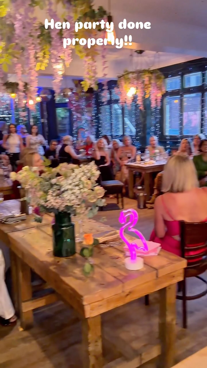 Here’s a fun, light-hearted post that fits your style:
A huge thank you to Amanda for celebrating your hen party with us at the Tapestry! 🥂💃
Surrounded by your best friends and family, you certainly knew how to throw a party! The laughter, the dancing, the food, the drinks… what a night to remember. Here are just a few of the highlights!
We absolutely loved having you all here, and we hope you had as much fun as we did.
❤️
Thank you for choosing the Tapestry to be part of such a special celebration. We wish you both a lifetime of happiness, laughter, and plenty more parties!
#TapestryTapasBar #HenParty #MakingMemories #FriendsLikeThese #PartyTime