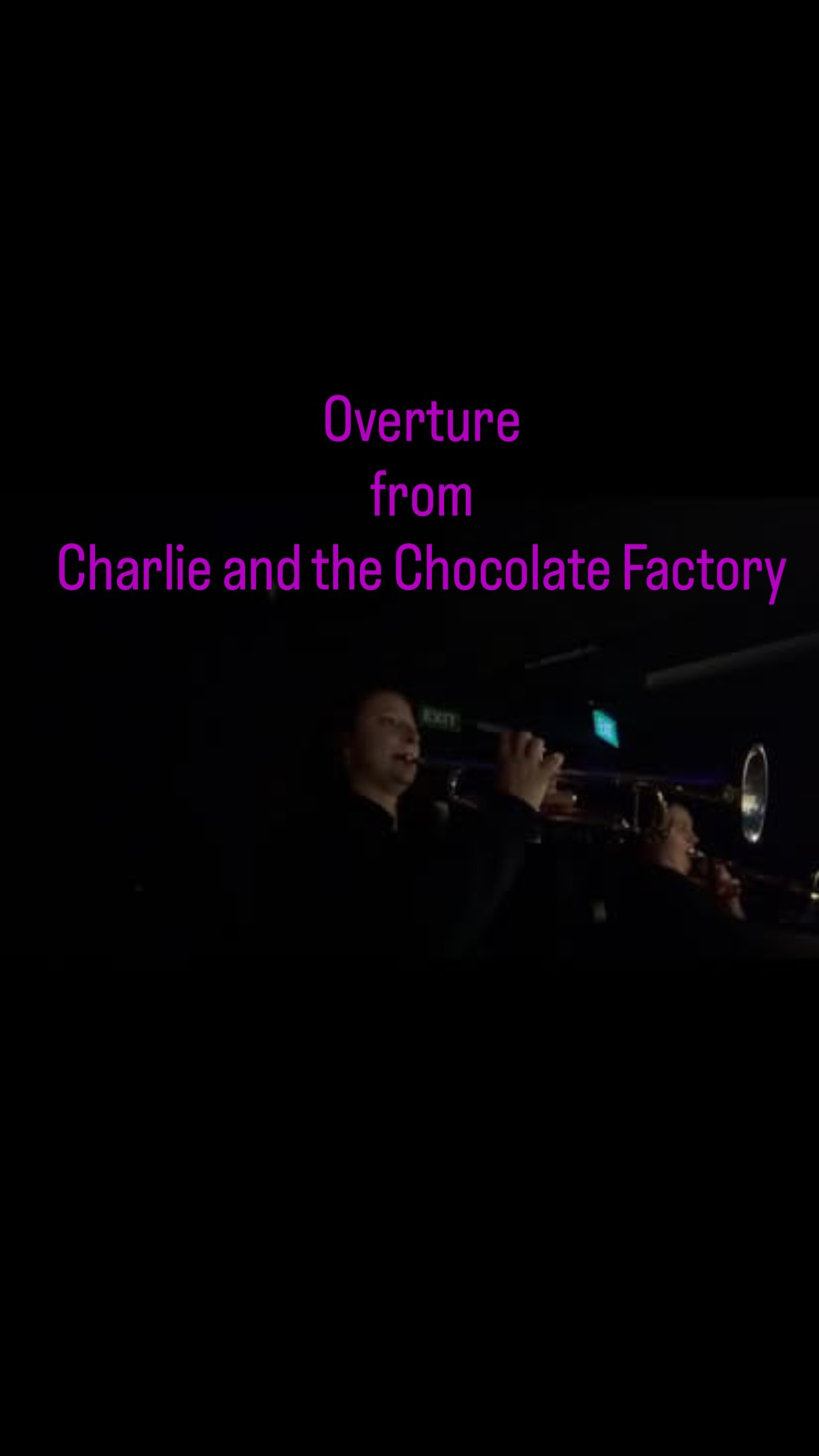 3 more days until the 🍫factory gates are open once again 💜 Here’s the overture, filmed spontaneously deciding one second before we started 🤪 @charlieglobaltour
•
#musicaltheater #charlieandthechocolatefactory #musicianlife #trumpet #trumpetplayer