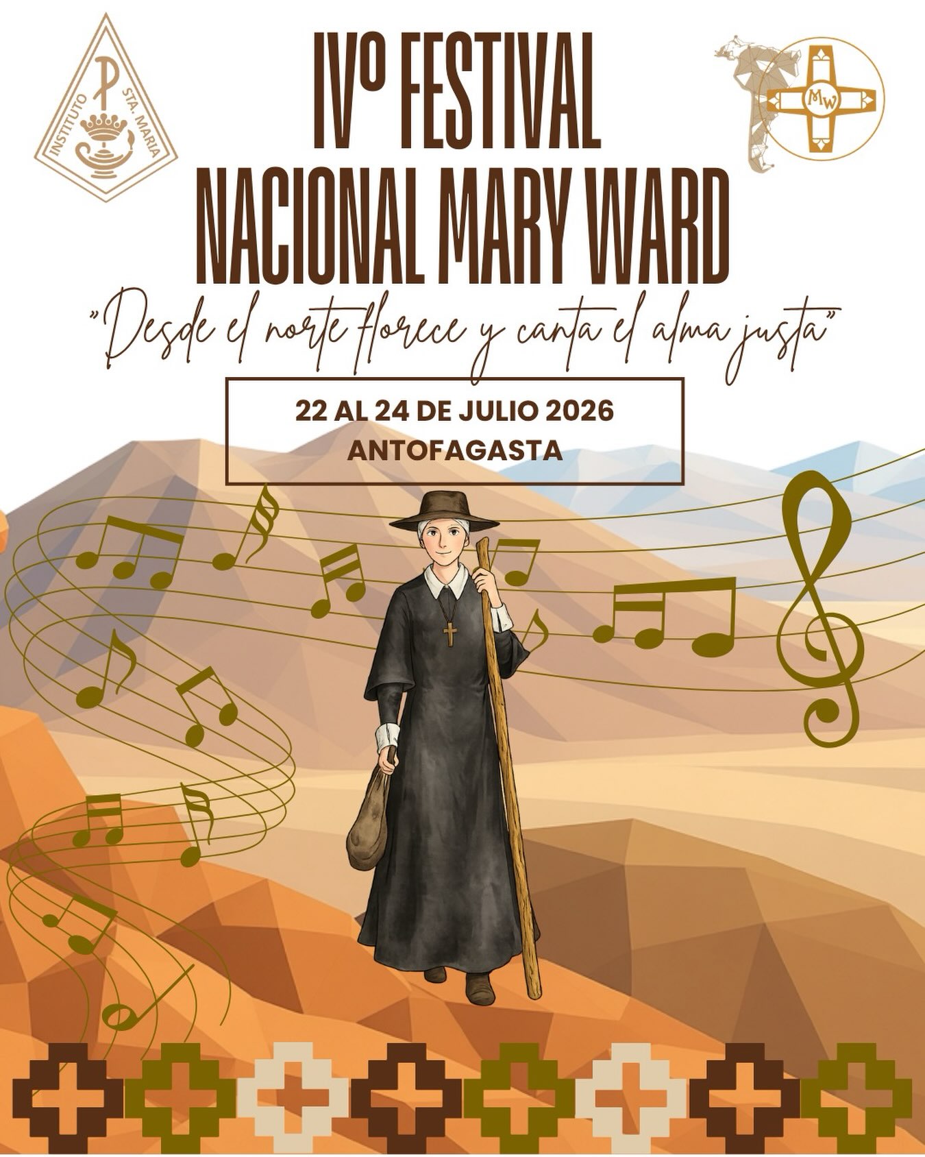 ¡Con gran alegría compartimos una hermosa noticia!✨🎶🌞🎵
Este año, nuestro colegio tendrá el honor de ser anfitrión del Festival de Mary Ward 2026, que se realizará entre el 22 y el 24 de julio, recibiendo con entusiasmo a las delegaciones de los colegios hermanos de la Red CJ Chile.
Durante estos días viviremos un espacio de encuentro, fraternidad, arte y celebración, donde jóvenes de distintas comunidades compartirán sus talentos e inspiraciones, fortaleciendo los lazos que nos unen como familia Mary Ward.
Bajo el lema “Desde el norte florece y canta el alma justa”, nos preparamos para abrir las puertas de nuestro colegio con alegría, compromiso y espíritu de servicio, haciendo de este festival una experiencia inolvidable para todos.
¡Los invitamos a acompañarnos y a vivir juntos esta gran fiesta de la comunidad Mary Ward! 💙💛🌼🏜️🎶
@reddecolegioscjch
@red.educacion.maryward
@ceisma.afta
