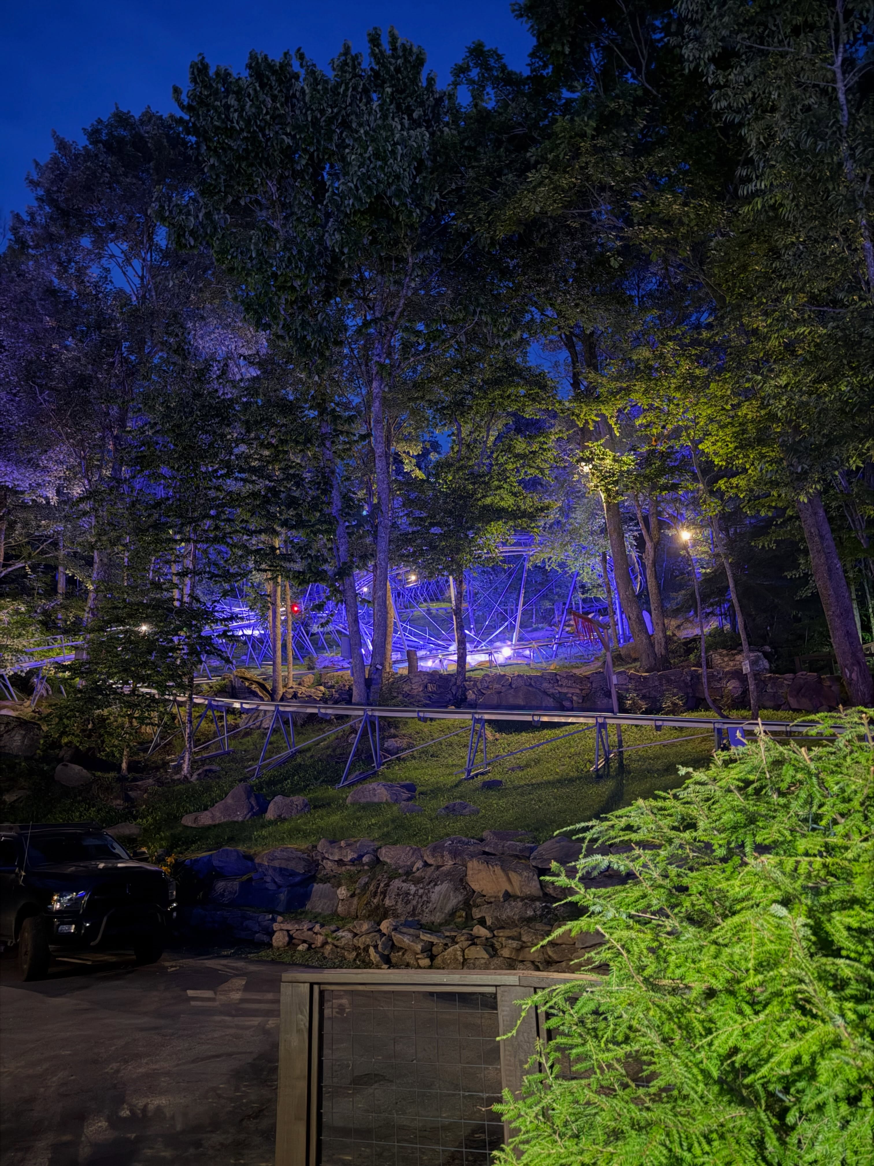 Nighttime at the coaster is becoming even more magical. If you haven’t experienced a ride after the sun starts to set, we highly recommend visiting around sunset. Watching the mountains transition from golden hour into the twinkling lights of the evening makes for an unforgettable ride!