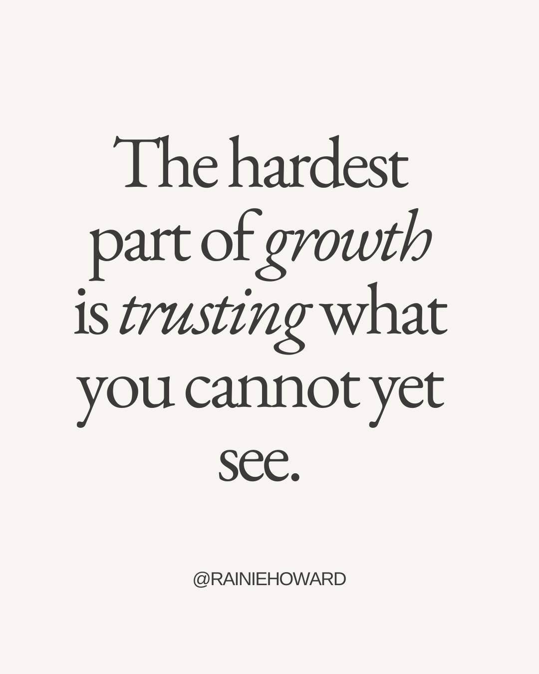 I have to be honest; trusting what I cannot see has been the single hardest discipline of my entire growth journey. π€
Not the early mornings. Not the sacrifices. Not the consistency required. Not even the setbacks.
The hardest part has always been this: continuing to move faithfully toward something I cannot yet see fully. Choosing to trust a timeline I did not create. Believing in an outcome that exists right now only in my spirit and in the promises of God with no external evidence to confirm it yet.
Because your mind will lie to you in that space. It will tell you that you are naive for believing. That the vision was too big. That if it was really meant for you it would have happened by now. That everyone else figured something out that you missed.
And every single one of those thoughts is a test.
Not to see if you are talented enough. Not to see if you are smart enough. But to see if you trust enough. If your faith is rooted deeply enough to hold you steady when everything visible says stop.
I want to encourage you today; whatever you are trusting God for that you cannot yet see do not let go of it. The fact that you cannot see it yet does not mean it isn't coming. It might just mean it isn't ready. And neither are you. Yet.
But you will be. Keep trusting. Keep growing. Keep going. π±ππΎ
π¬ Drop "NOT YET BUT SOON" in the comments if you are holding on to something God promised you that you cannot yet see.