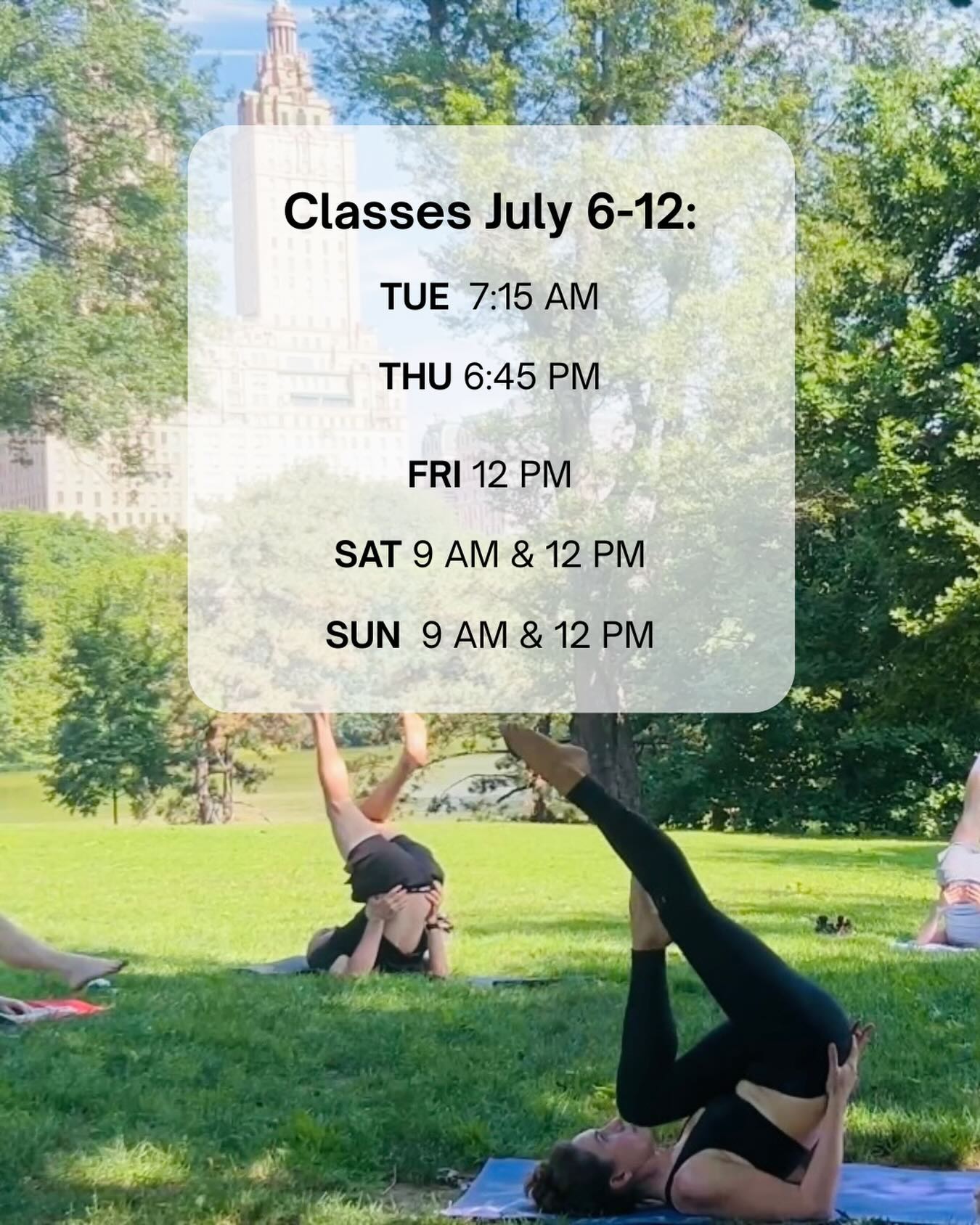 See you on your mat ☀️🧘♂️🌳
#centralparkpilates #uws #thingstodonyc #pilatesnyc