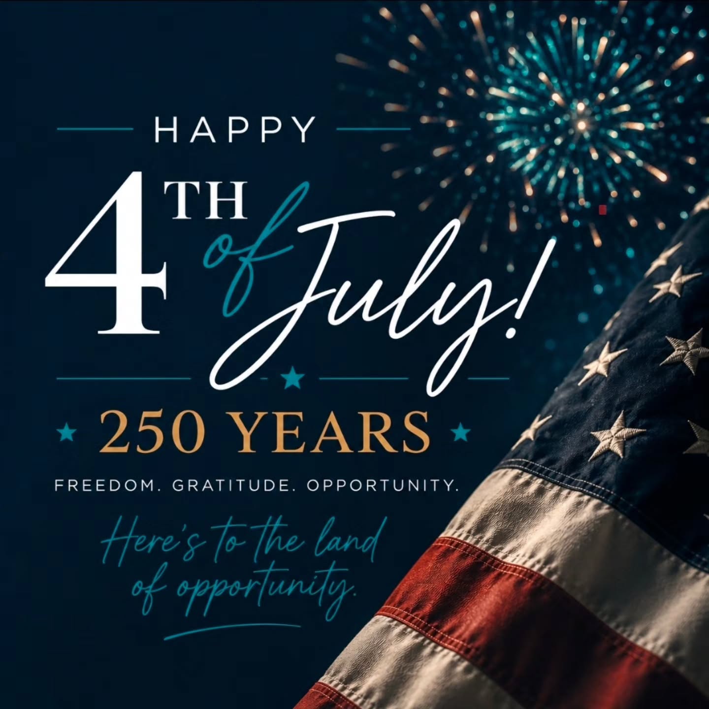 🇺🇸 Happy 4th of July! 🇺🇸
Today we celebrate 250 years of courage, resilience, innovation, and opportunity.
As business owners, we're especially grateful for the freedom to build, create, serve our communities, and chase big dreams every day.
Whether you're spending today with family, friends, on the lake, around a BBQ, or watching fireworks, we hope you take a moment to enjoy the people who matter most.
From all of us at Beyond Numbers, we wish you a safe, happy, and memorable Independence Day.
Happy 250th Birthday, America. ❤️🤍💙
#Happy4thOfJuly #IndependenceDay #America250 #BeyondNumbers #SmallBusiness