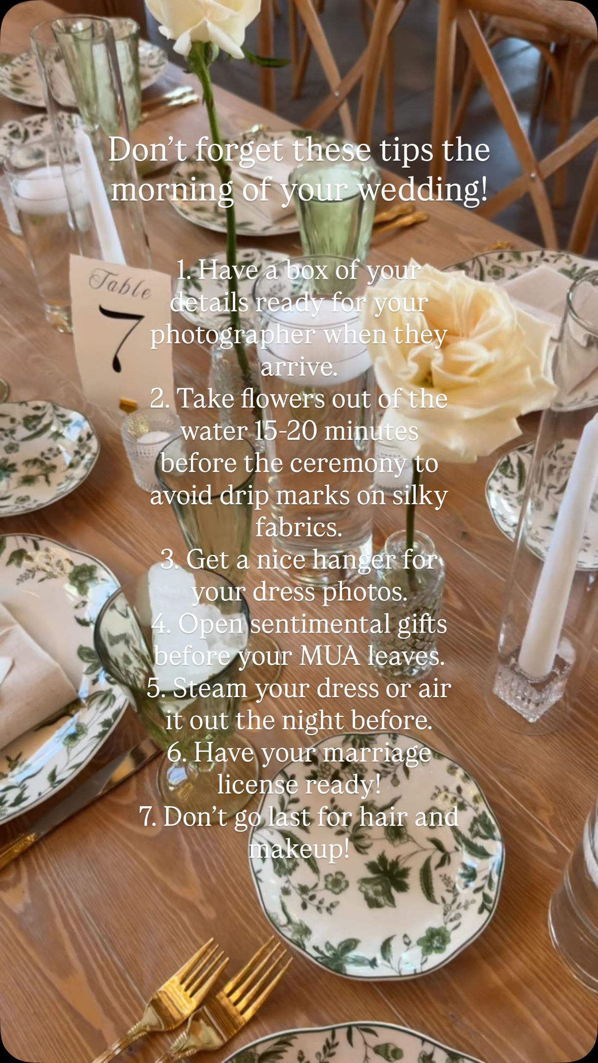 A smooth wedding morning sets the stage for the rest of your day. Save these tips for later! 🤍
#weddingplanning #weddingplanner #wedding #weddingtips #weddingreels