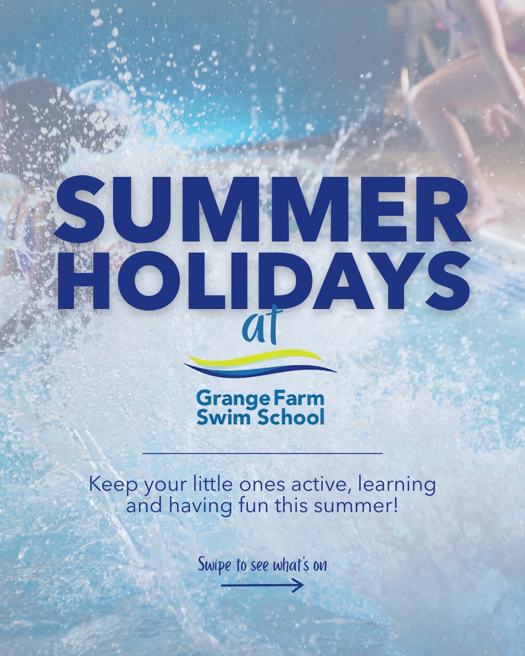 The summer holidays are almost here, and we've got a fantastic line-up of activities for the whole family!☀️
Whether you're looking for your child to gain confidence through one of our intensive crash courses, enjoy quality time at our Parent & Baby or Parent & Toddler classes, challenge yourself with Rookie Lifeguard or Fin Swim, or simply have fun during a private pool hire with our giant floats, we've got something for everyone.
Our summer sessions are always popular, so we recommend booking early to avoid disappointment.
Let's make this summer full of confidence, fun and plenty of splashes!💙