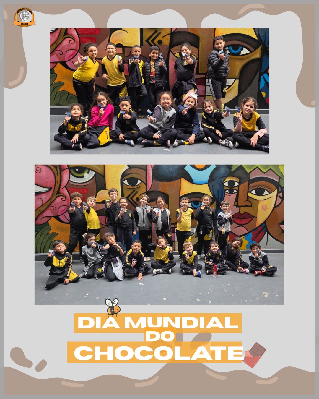 🍫 Os dias por aqui estão ainda mais doces! 🤎
Além de muita diversão na recreação, hoje nossos alunos ganharam um BIS de carinho para celebrar o Dia Mundial do Chocolate. Afinal, aprender também é viver momentos especiais, compartilhar sorrisos e criar boas lembranças.
Nossa recreação tem sido sinônimo de alegria, brincadeiras e muitos momentos inesquecíveis… e um chocolatinho deixou tudo ainda melhor! 🍫✨
💛 Feliz Dia Mundial do Chocolate!
#DiaMundialDoChocolate #ColégioMeta #EducaçãoInfantil #Recreação #AprenderBrincando #MomentosEspeciais #BISDeCarinho #EscolaComAfeto