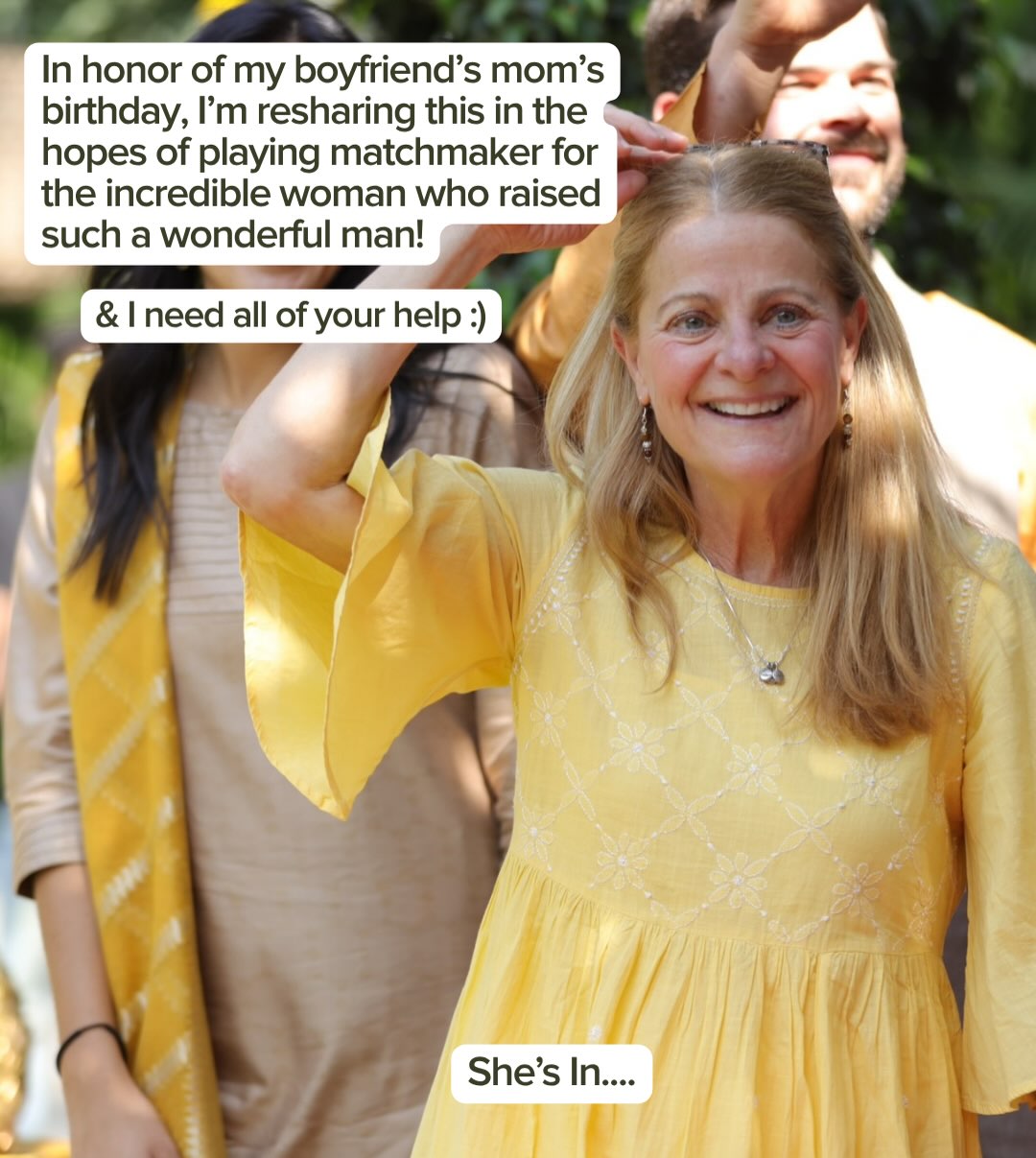 Because today is my boyfriend’s mom’s birthday and she’s an absolute gem, putting this out here again💘💘
Let’s play cupid (I heard it’s good karma) & please help spread the word, especially if know peeps in San Diego!
.
.
.
#sandiego #matchmaker #goldenbachelorette #dating #eharmony