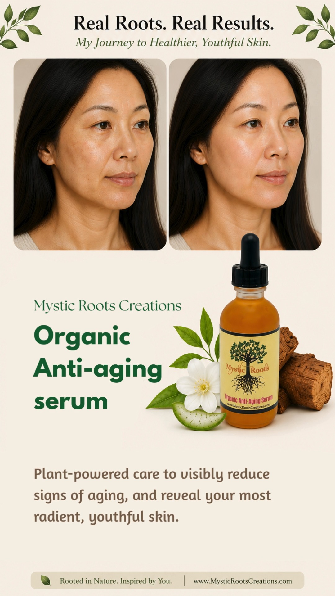 Powerful botanicals come together in this concentrated serum to help support firmer-looking skin, improve hydration, and promote a brighter, smoother complexion you'll love seeing in the mirror.