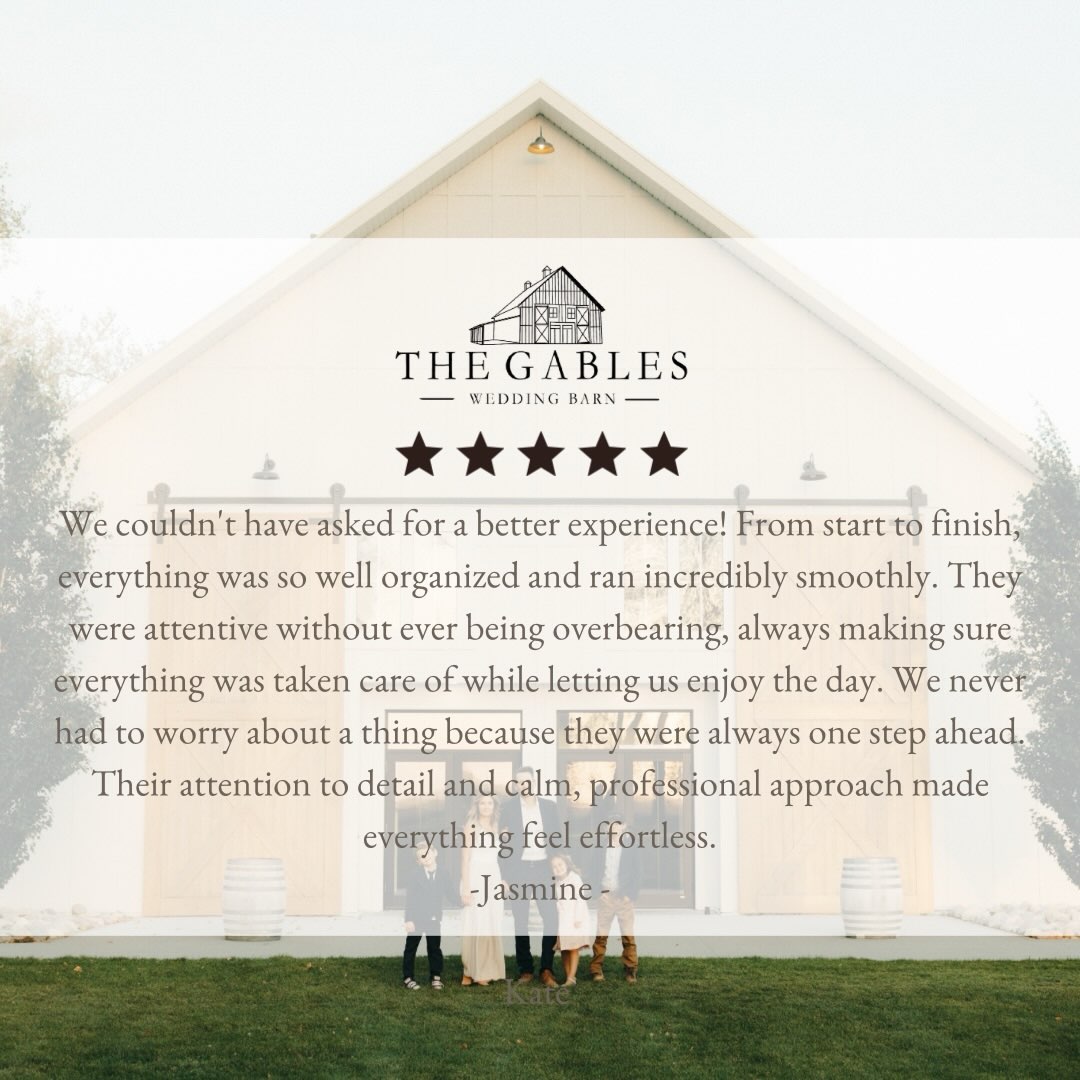 The Gables provides a stress free wedding day! We would love to work with you in 2027. Just a couple of off season 2026 dates left for November 14 & Dec 5th 2026.
Thank you J & M! It was our honour to celebrate you!
#wedding #weddingvenues #weddingday #weddingflorist