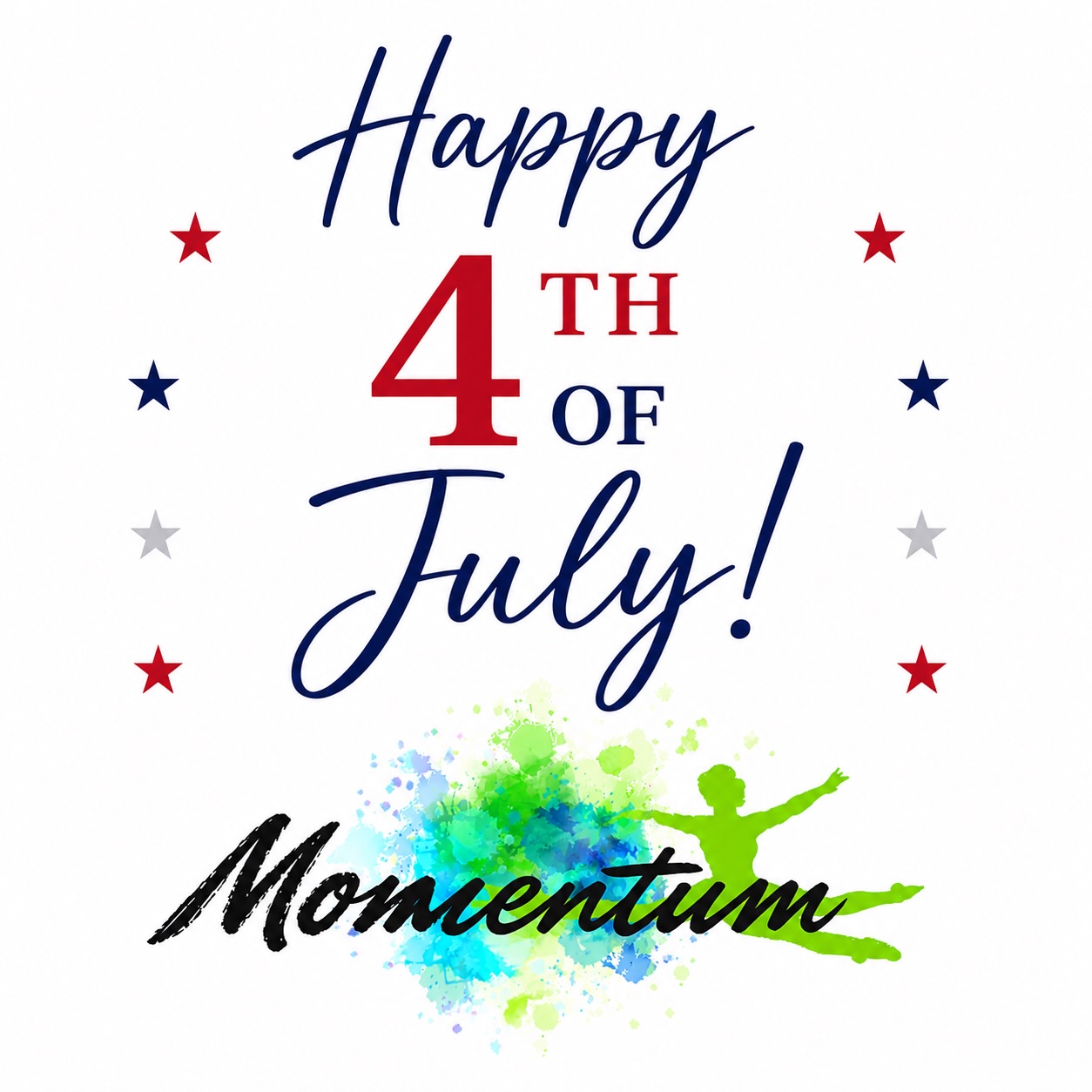 🇺🇸✨ Happy 4th of July from Momentum Dance Ensemble! ✨🇺🇸
Wishing our dance family a fun, safe, and joyful holiday filled with laughter, celebration, and plenty of summer memories. ❤️🤍💙
Also, summer classes are right around the corner! Use this link to sign up today! https://www.momentumdanceacademy.org/summer-1
#MomentumDanceEnsemble #Happy4thOfJuly #RedWhiteAndDance 🇺🇸🩰✨