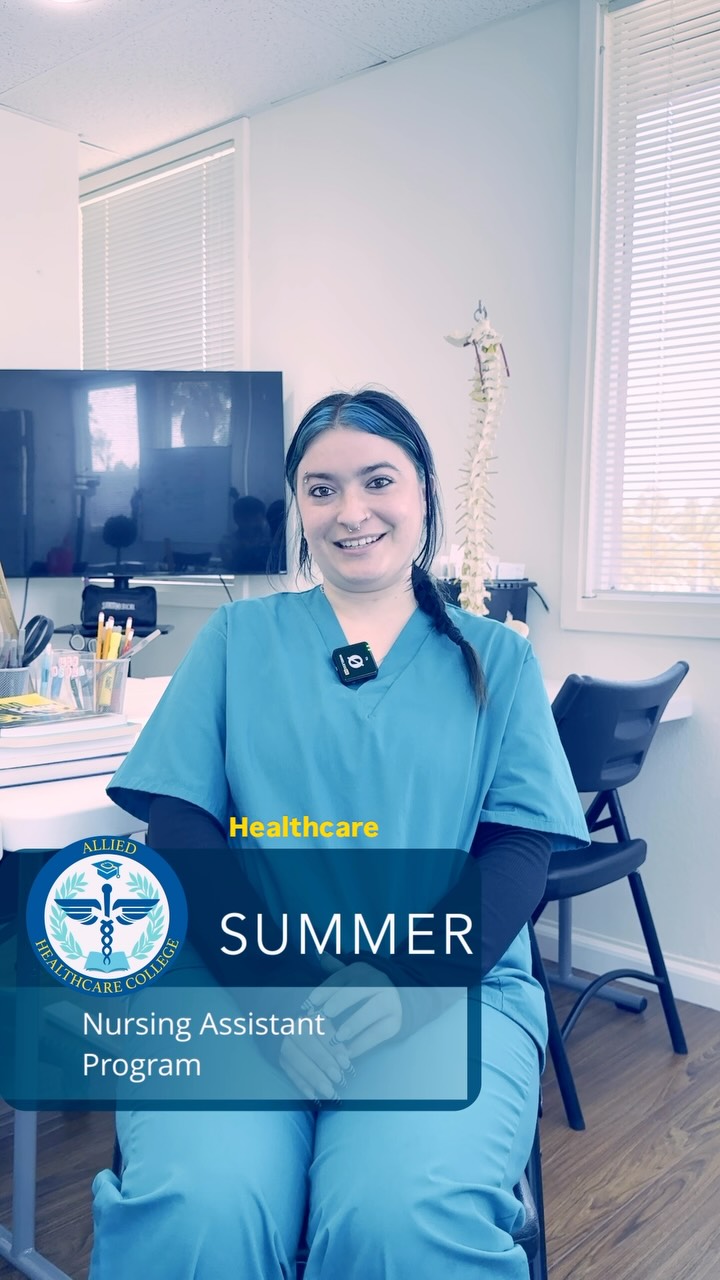 Meet our CNA student, Summer! 🌟 Check out this video as she shares what inspired her to pursue a rewarding career as a Certified Nursing Assistant and take the first step toward making a difference in healthcare. 🩺⚕️
#AlliedHealthcareCollege #nursingassistant #cerritos #motivation #certifiednursingassistant