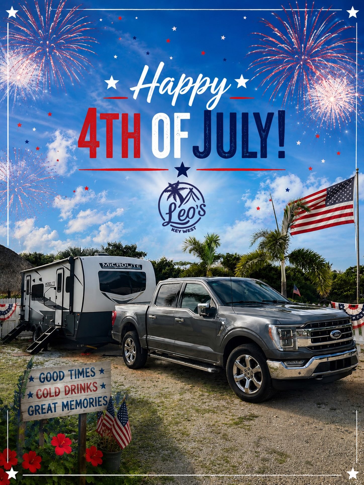 🇺🇸 Happy 4th of July from all of us at Leo’s Key West Campground! ❤️🤍💙
Wishing everyone a safe, happy, and unforgettable Independence Day filled with family, friends, and great memories. 🎆
#Happy4th #IndependenceDay #keywest