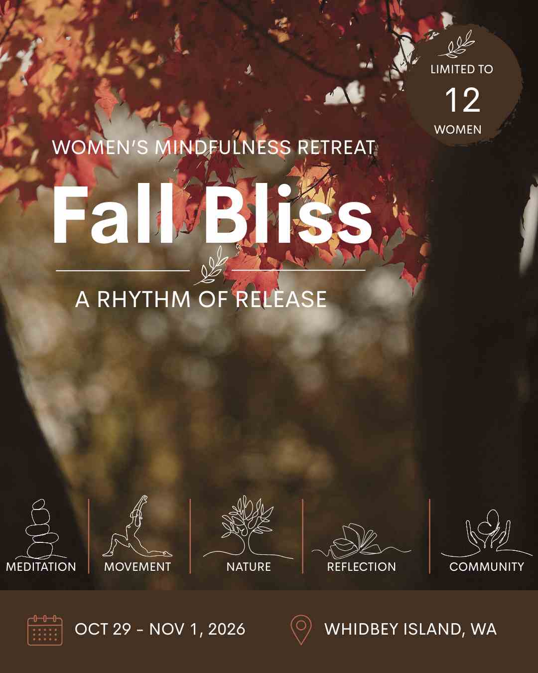 upcoming retreat, registration open. #womenretreats
#Washingtonretreats