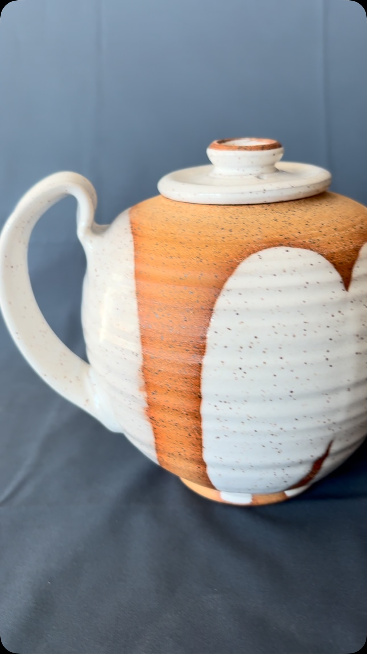 I’m attempting to document some stuff but this cute little teapot needs to be seen in 360°. How do you take a photo of something so cute!!
#pottery #ceramics #canadianpottery #artistlife