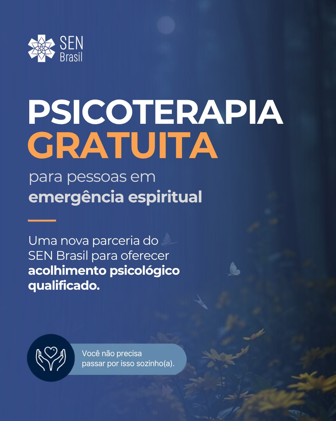 Psicoterapia gratuita para pessoas em emergência espiritual 💙
O SEN Brasil tem a alegria de anunciar uma nova parceria com a Alma comCiência.
Durante aproximadamente três meses, alunos da Pós-Graduação em Espiritualidade e Psicoterapia oferecerão atendimento psicoterapêutico gratuito para pessoas acompanhadas pelo SEN Brasil que estejam vivendo uma emergência espiritual ou uma crise psicoespiritual.
Os atendimentos serão realizados sob supervisão clínica da Dra. Maria Cristina Barros e da Dra. Milena Nardini, garantindo um cuidado ético, qualificado e responsável.
Para se candidatar, clique no link da bio, acesse o formulário, selecione “Preciso de suporte” e, no campo Comentários, conte brevemente sua situação e informe seu interesse no acompanhamento psicoterapêutico por três meses.
Após a inscrição, nossa equipe fará uma triagem antes do encaminhamento.
Você não precisa atravessar esse processo sozinho(a). 💙
#SENBrasil #EmergênciaEspiritual #CrisePsicoespiritual #Psicoterapia #EspiritualidadeESaúdeMental SENBrasilAcolhe