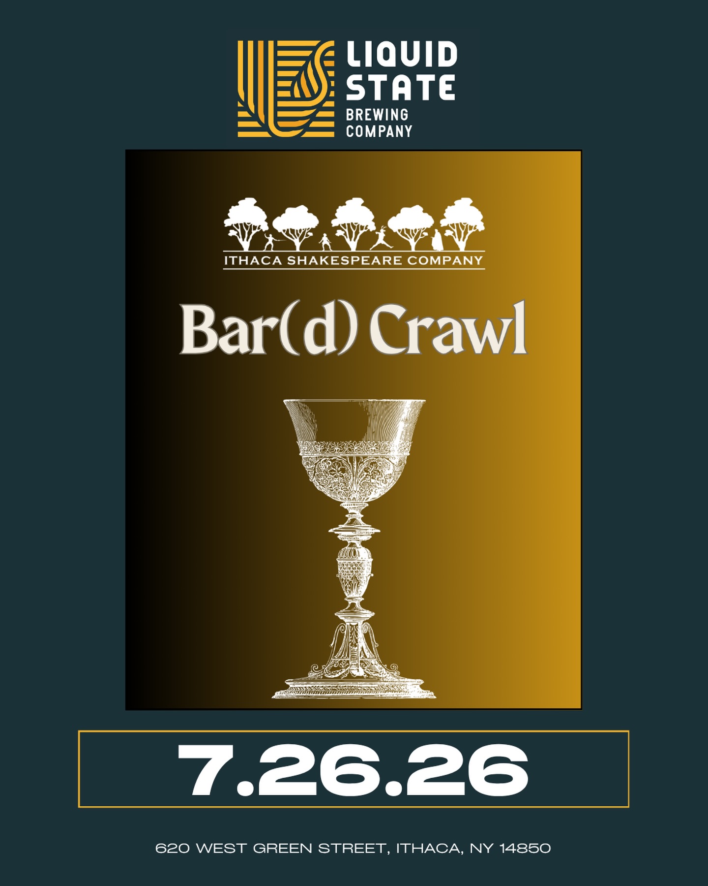 Shakespeare in the Barrel Room?? We are pleased to announce that we are hosting night 2 of the @ithacashakespearecompany series Bar(d) Crawl!
Each evening features live scenes and a relaxed atmosphere. All events are free and open to the public. Just show up, grab a drink, be a good patron of our hosts, and enjoy some Shakespeare!
6:30PM
FREE
#shakespeare #ithacashakespearecompany #theater #livetheater #meyersoundlabs