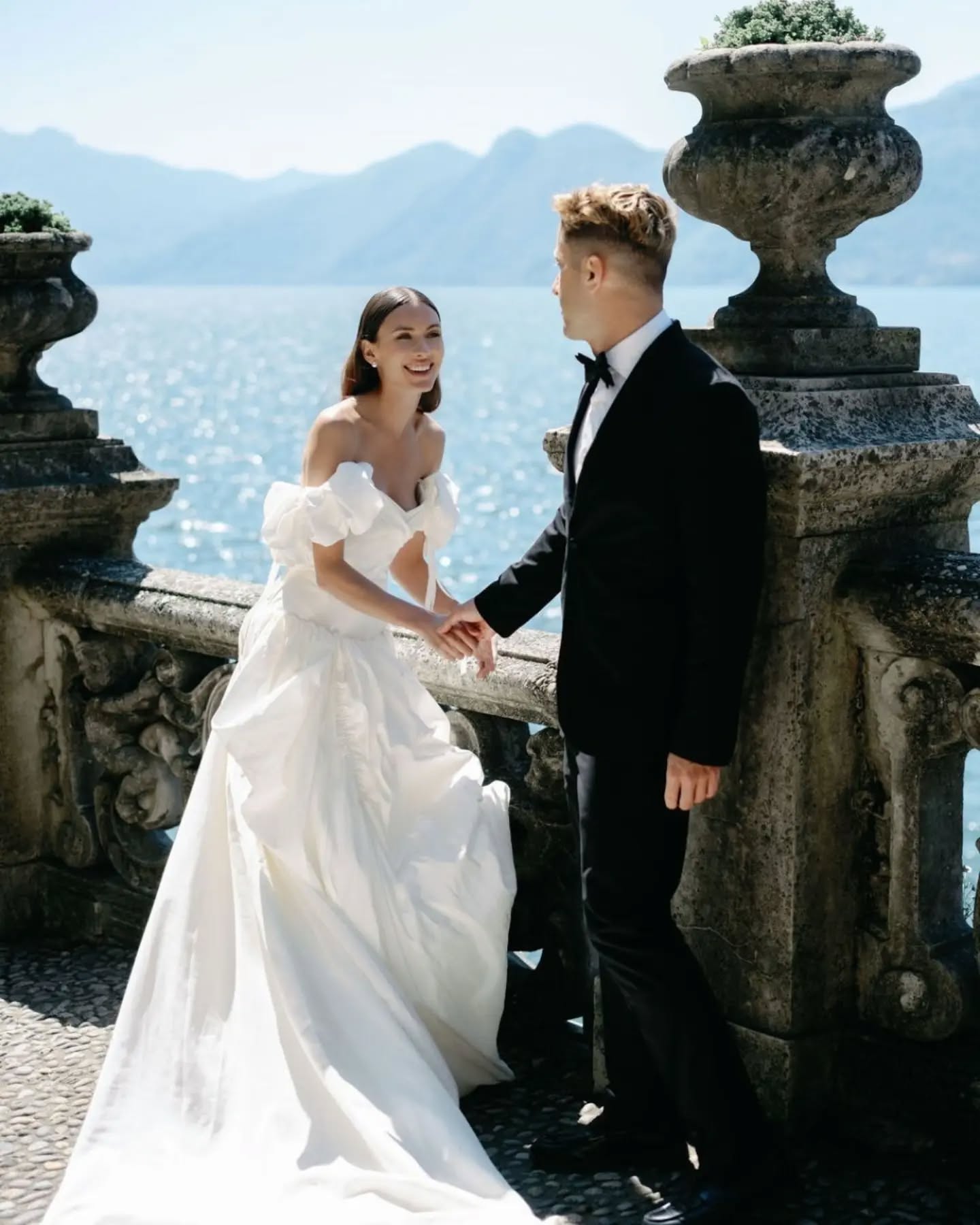 Where timeless architecture meets modern romance.
Set against the breathtaking beauty of Villa Monastero, the Seren gown feels effortlessly at home. Softly sculpted with graceful movement and refined details, Seren was designed for the bride who values understated elegance and unforgettable moments.
A love story framed by Lake Como, captured one beautiful moment at a time.
#OUMABridal #LakeComoWedding #LakeComoBride #DestinationWedding #LuxuryBride