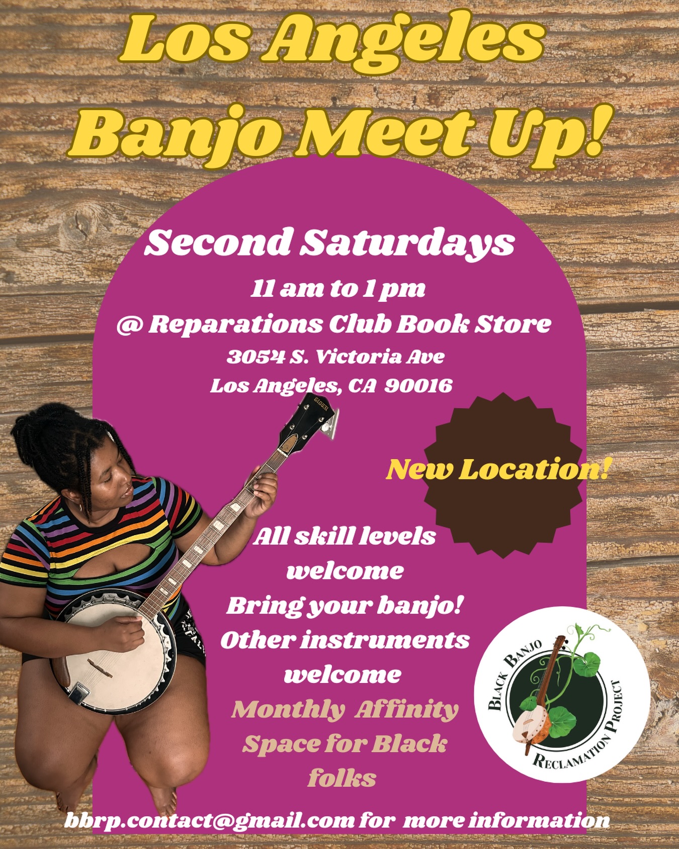 ✨✨✨New Location for the Los Angeles meetup!
🪕🪕🪕
✨✨✨Second Saturday every month at @reparations.club 📚📚📚
See you there with @dejoireh